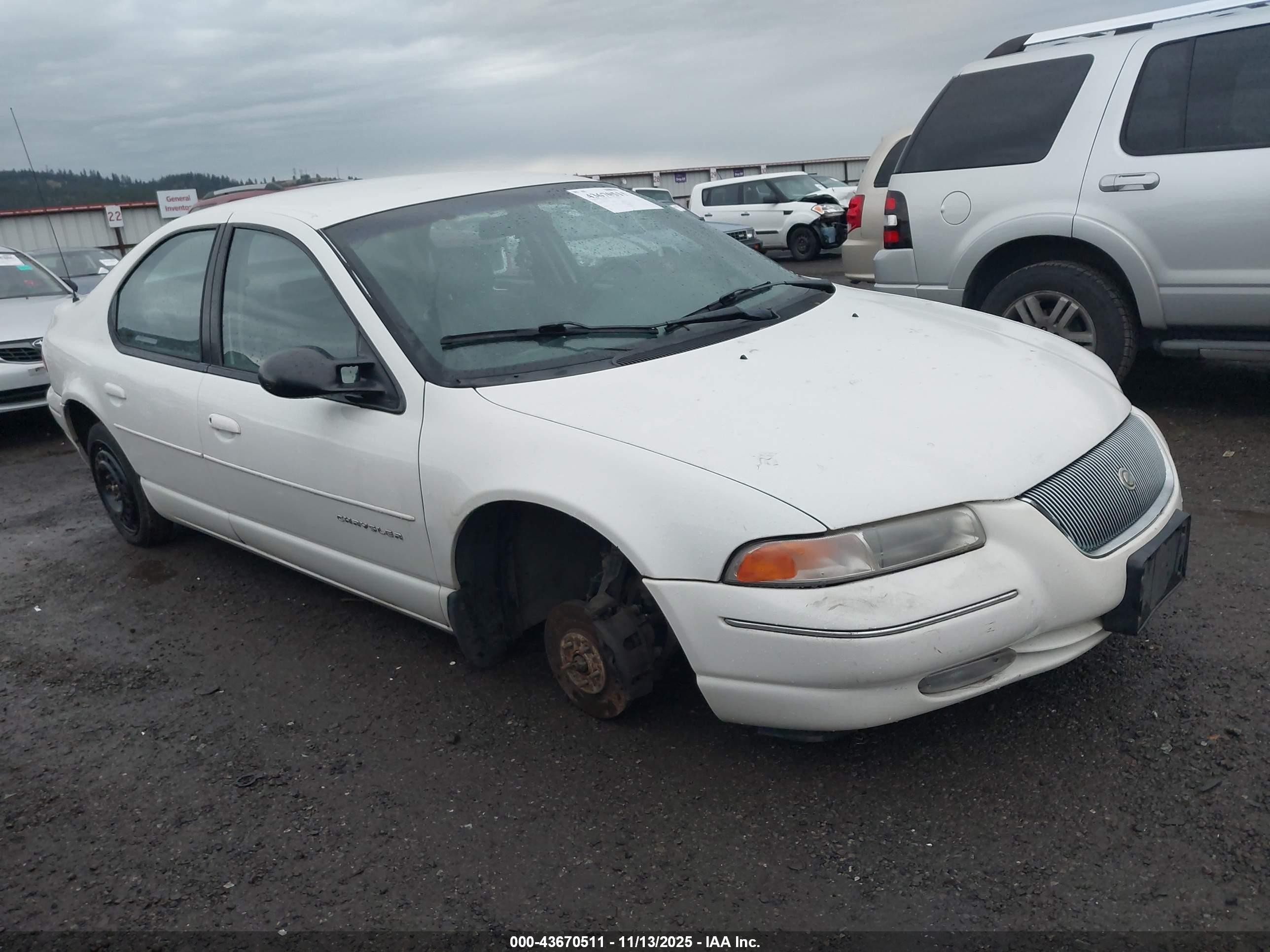 1998 Chrysler Cirrus Lxi White vin: 1C3EJ56H1WN104722