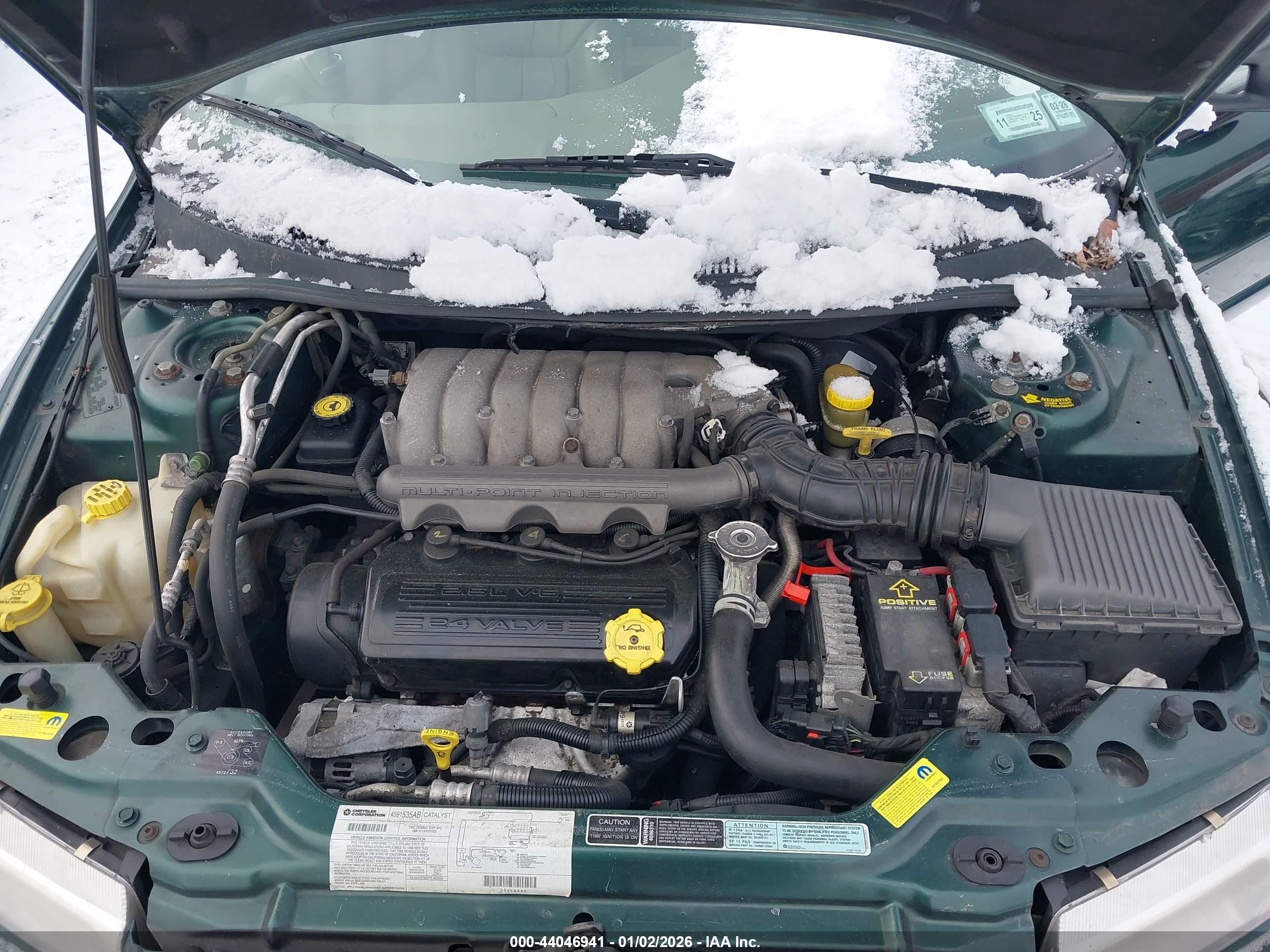 1998 Chrysler Cirrus Lxi Green vin: 1C3EJ56H1WN317086
