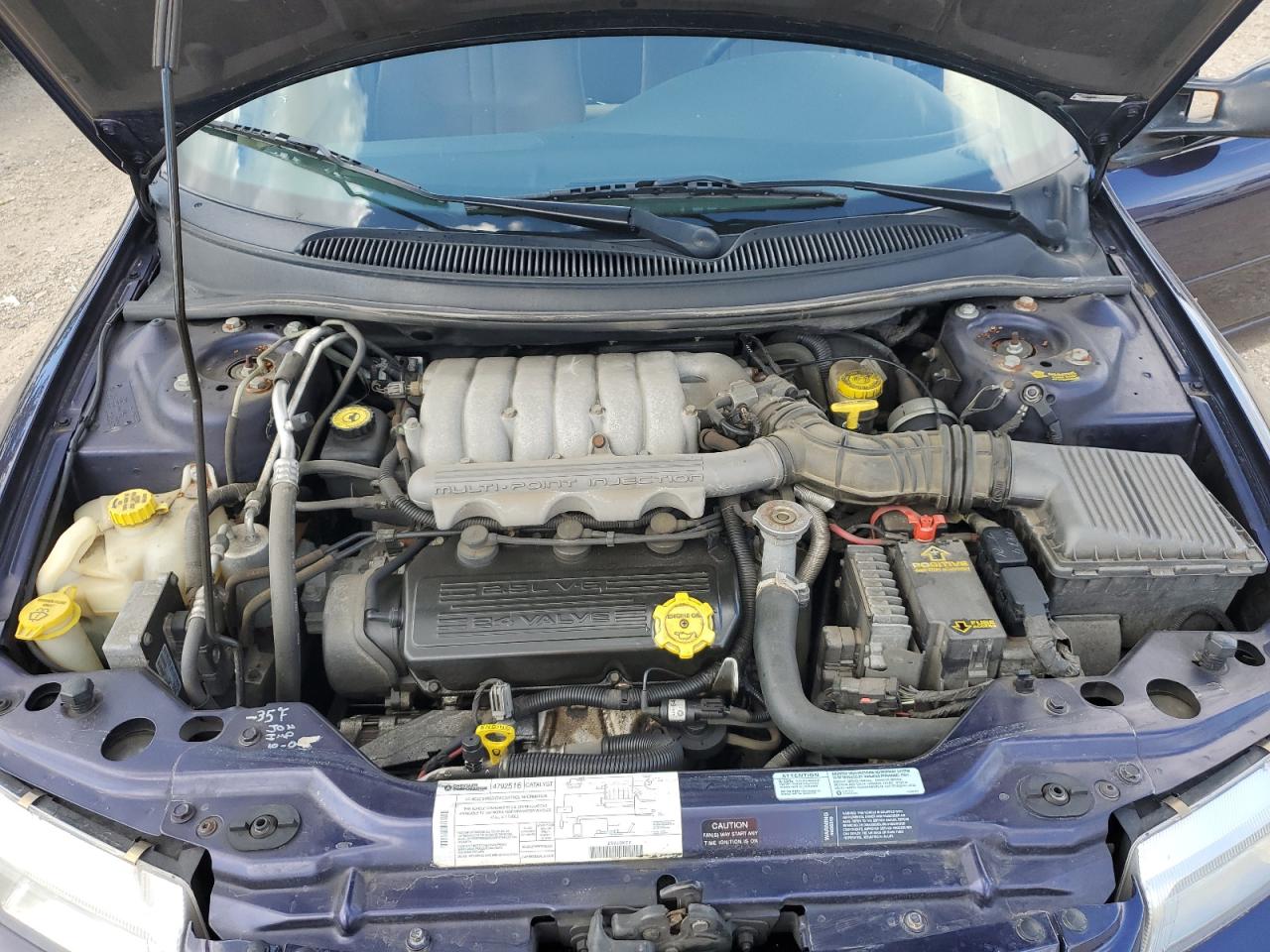 1997 Chrysler Cirrus Lx Синий vin: 1C3EJ56HXVN596875