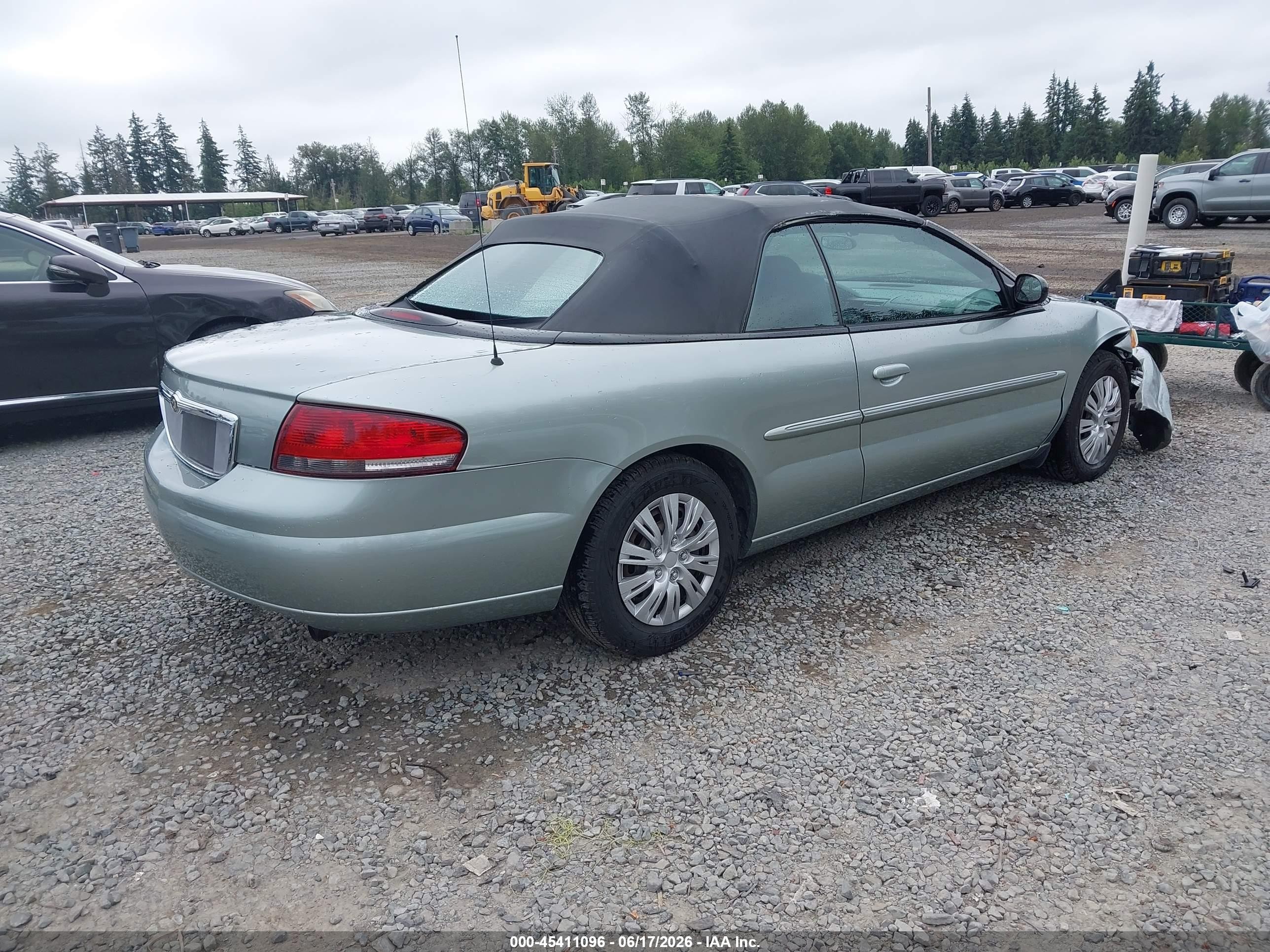2005 Chrysler Sebring   Зеленый vin: 1C3EL45R05N635665