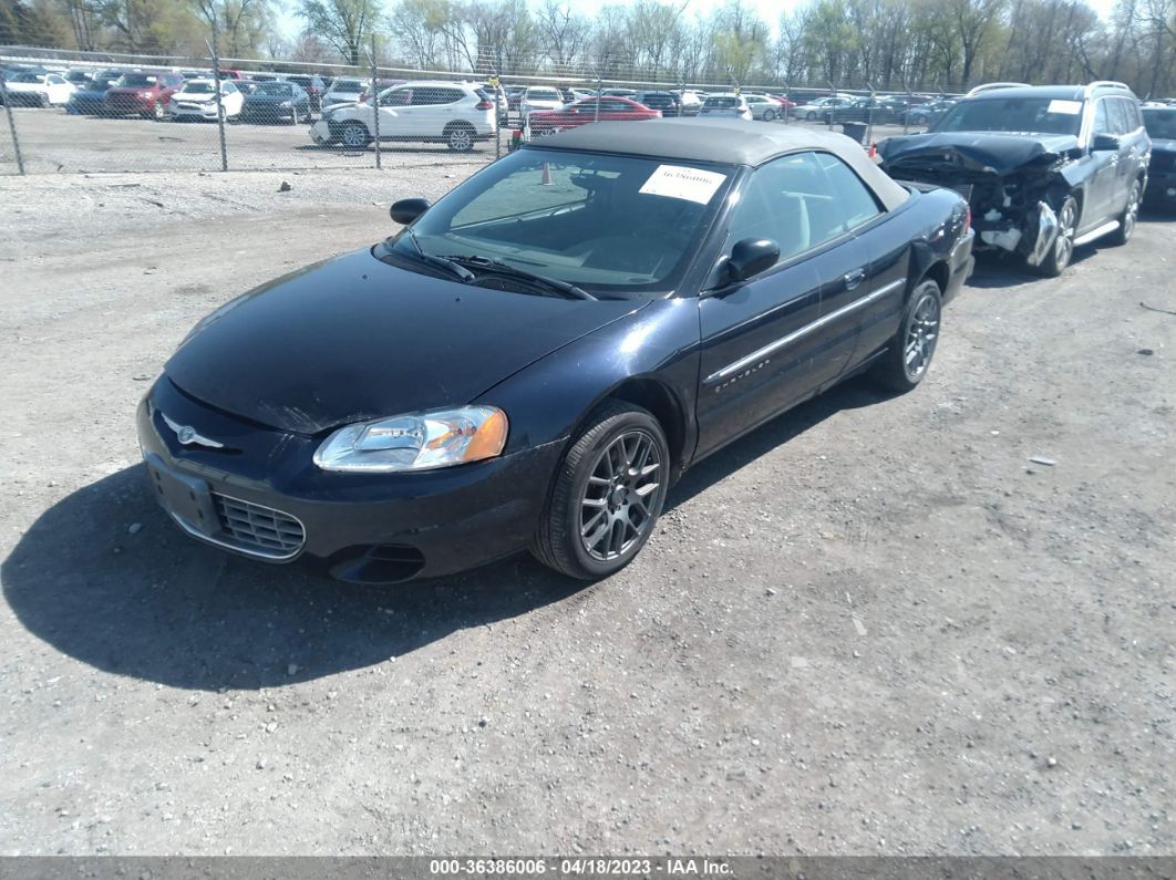 2001 Chrysler Sebring Lx Navy vin: 1C3EL45U81N605893