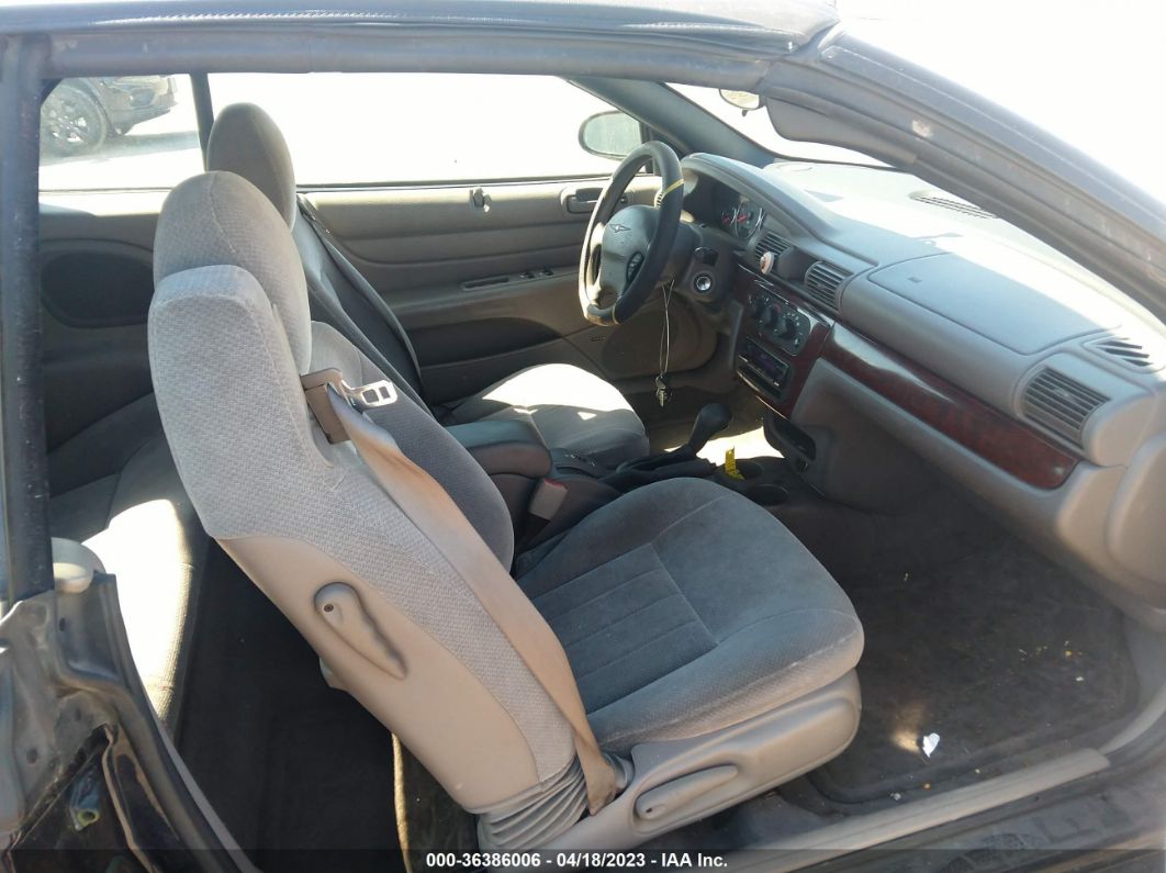 2001 Chrysler Sebring Lx Navy vin: 1C3EL45U81N605893