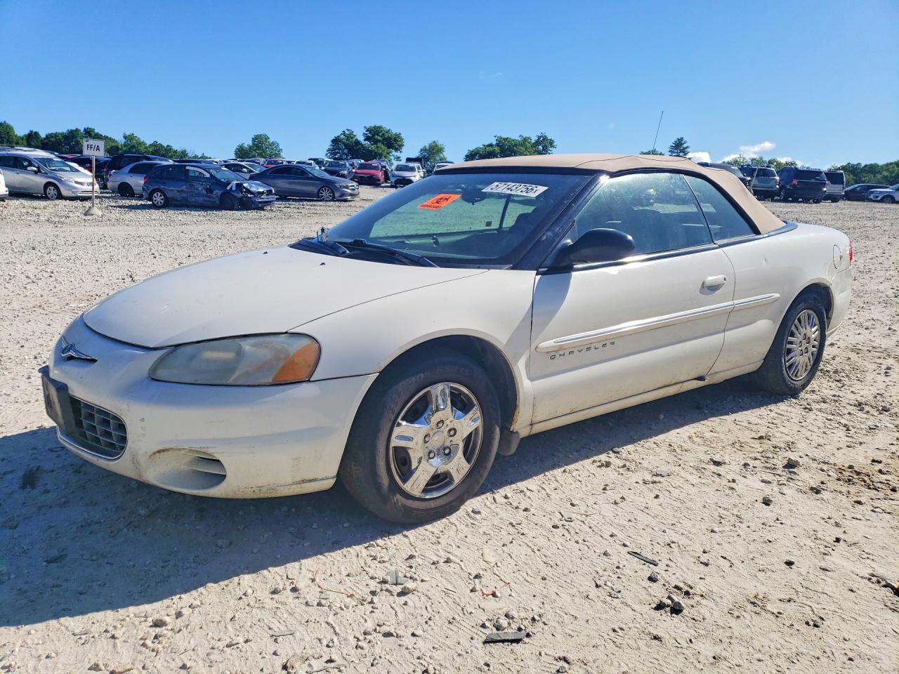 2001 Chrysler Sebring Lx Белый vin: 1C3EL45U91N615221