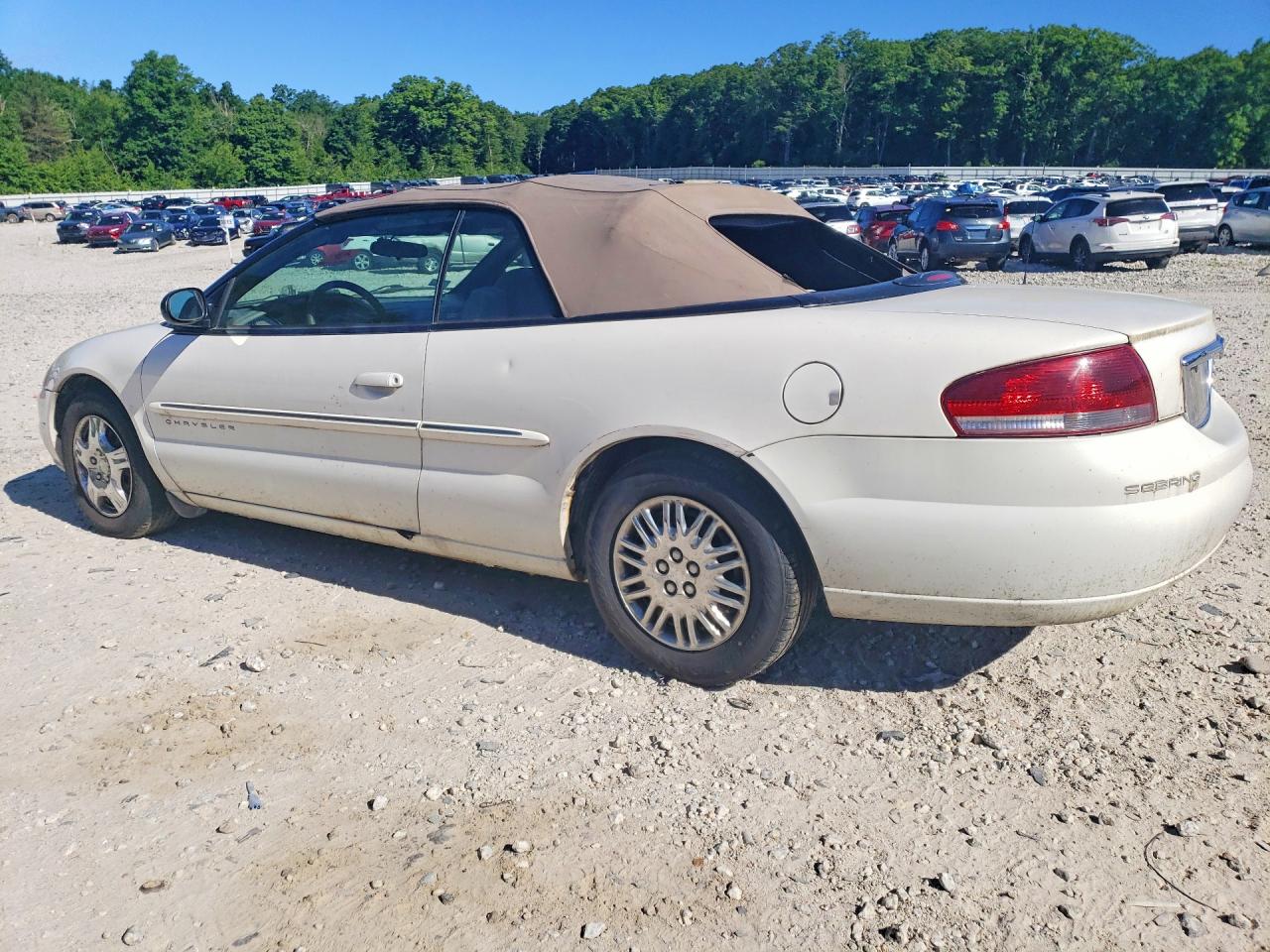 2001 Chrysler Sebring Lx White vin: 1C3EL45U91N615221