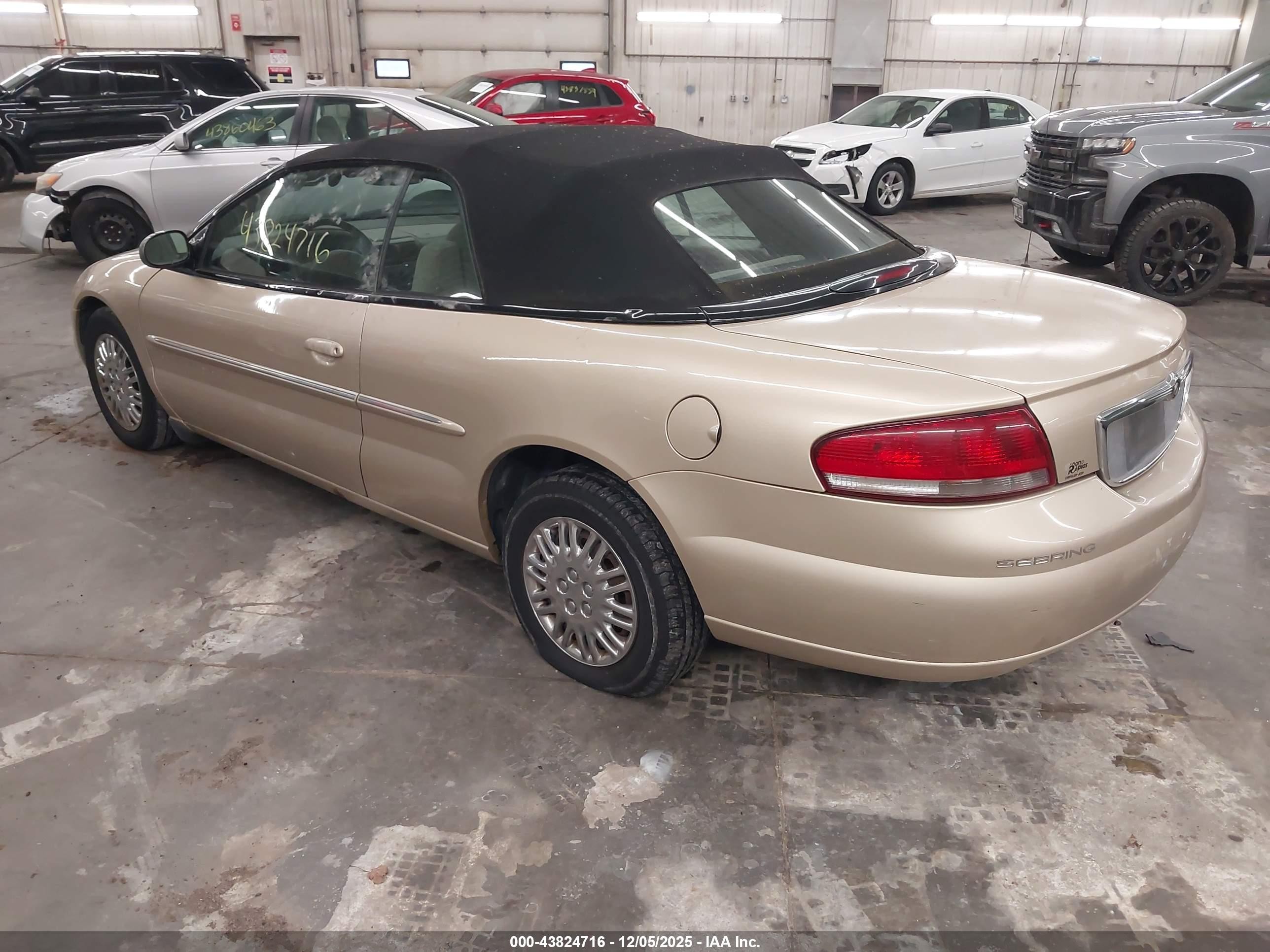2001 Chrysler Sebring Lx Gold vin: 1C3EL45UX1N631119