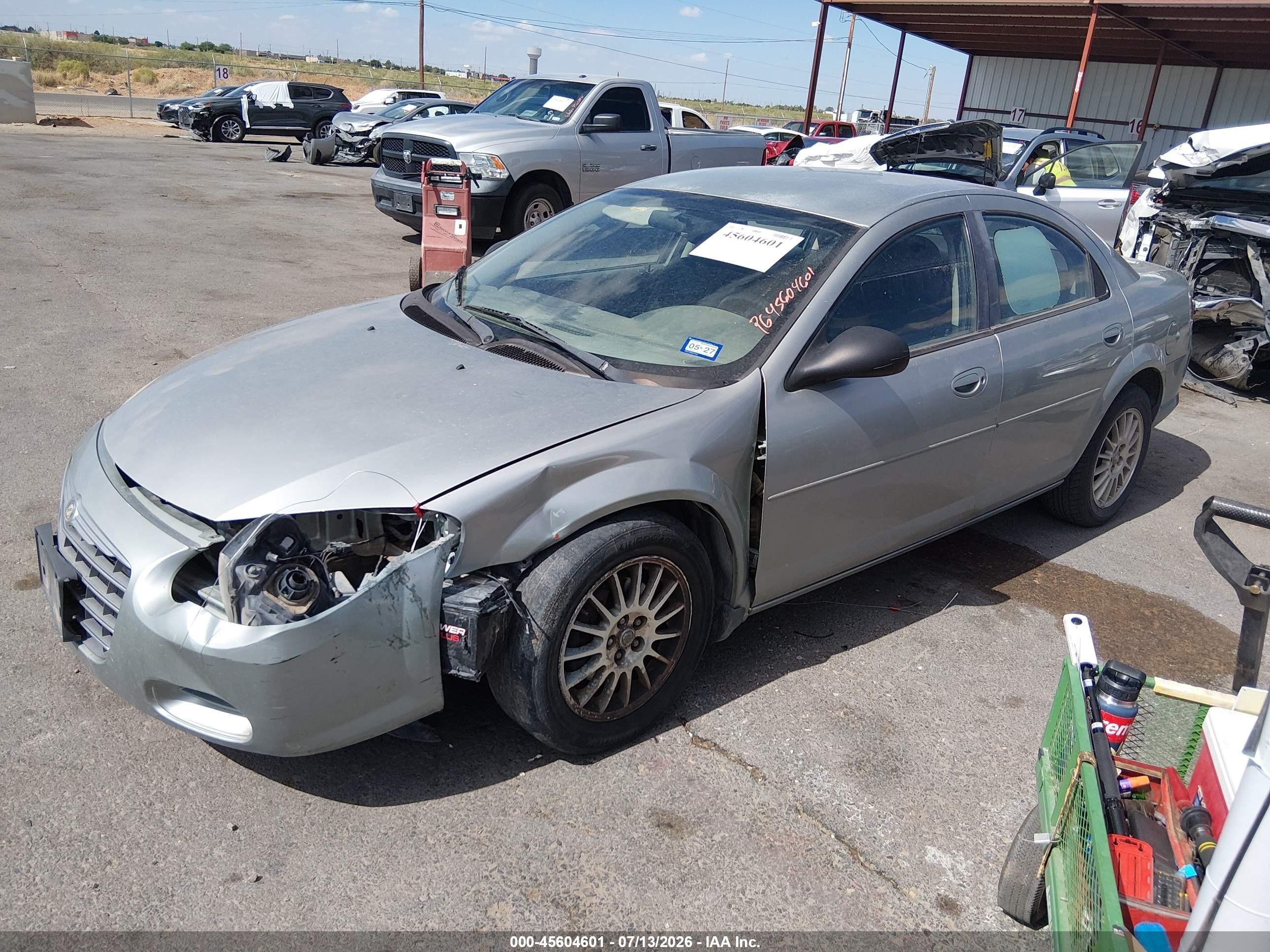 2005 Chrysler Sebring   Бирюзовый vin: 1C3EL46J45N571669