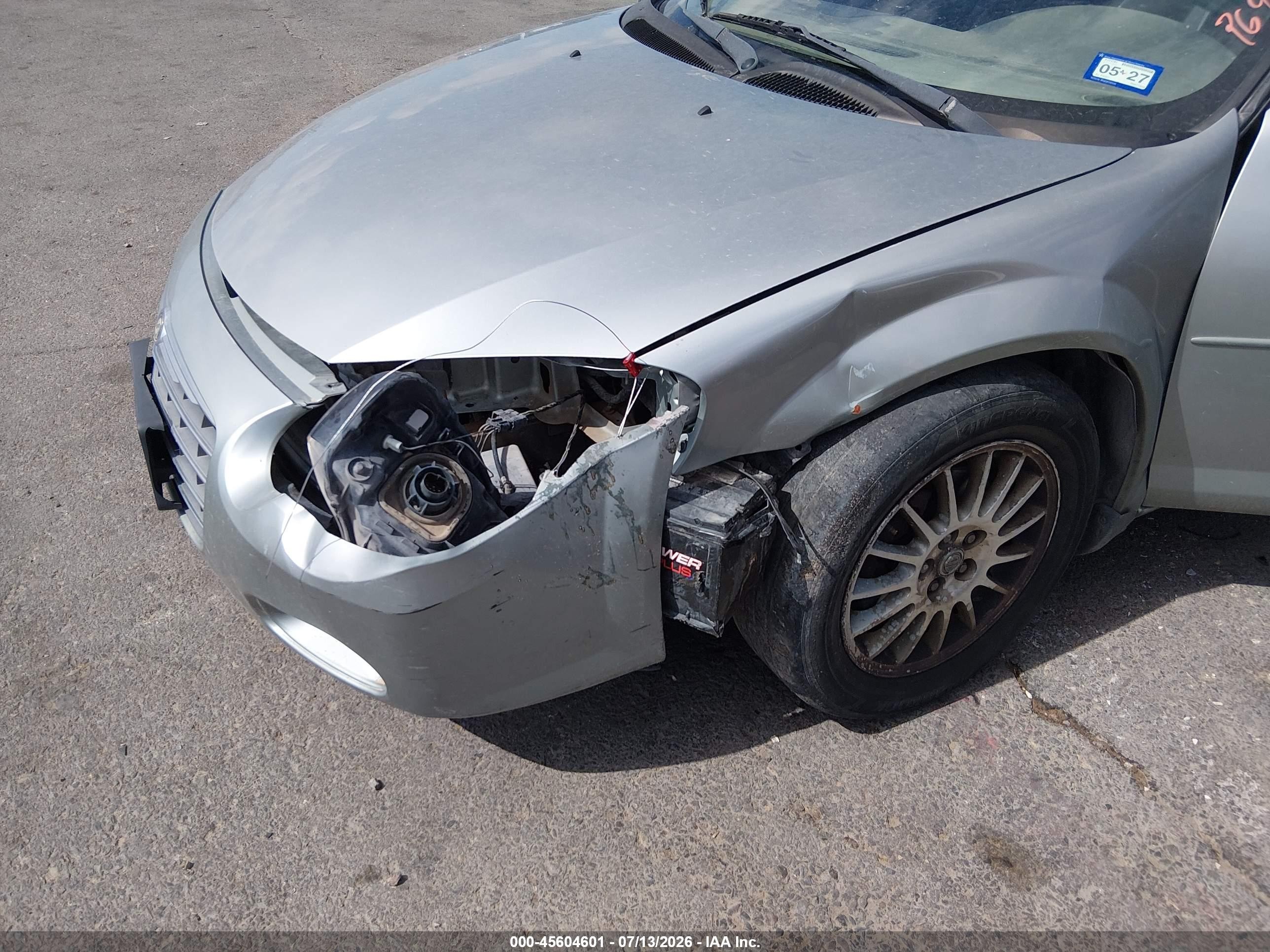 2005 Chrysler Sebring   Бирюзовый vin: 1C3EL46J45N571669