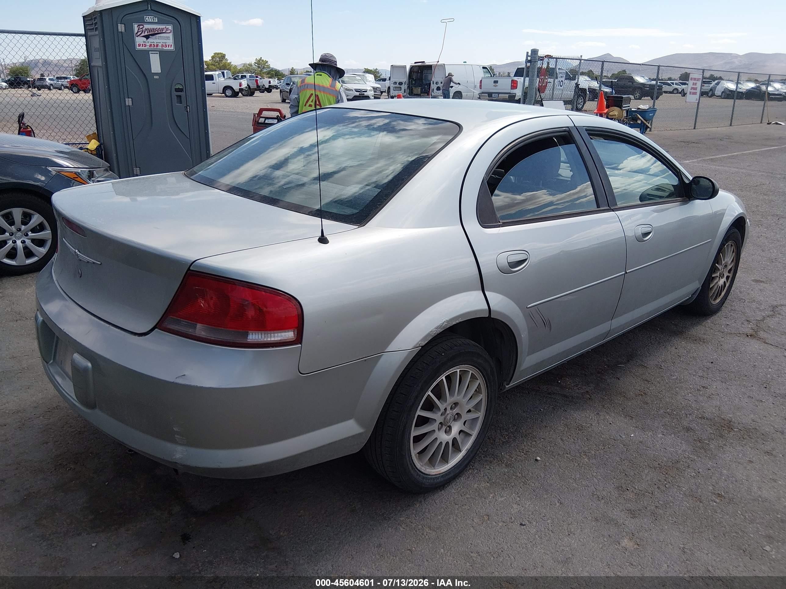 2005 Chrysler Sebring   Бирюзовый vin: 1C3EL46J45N571669