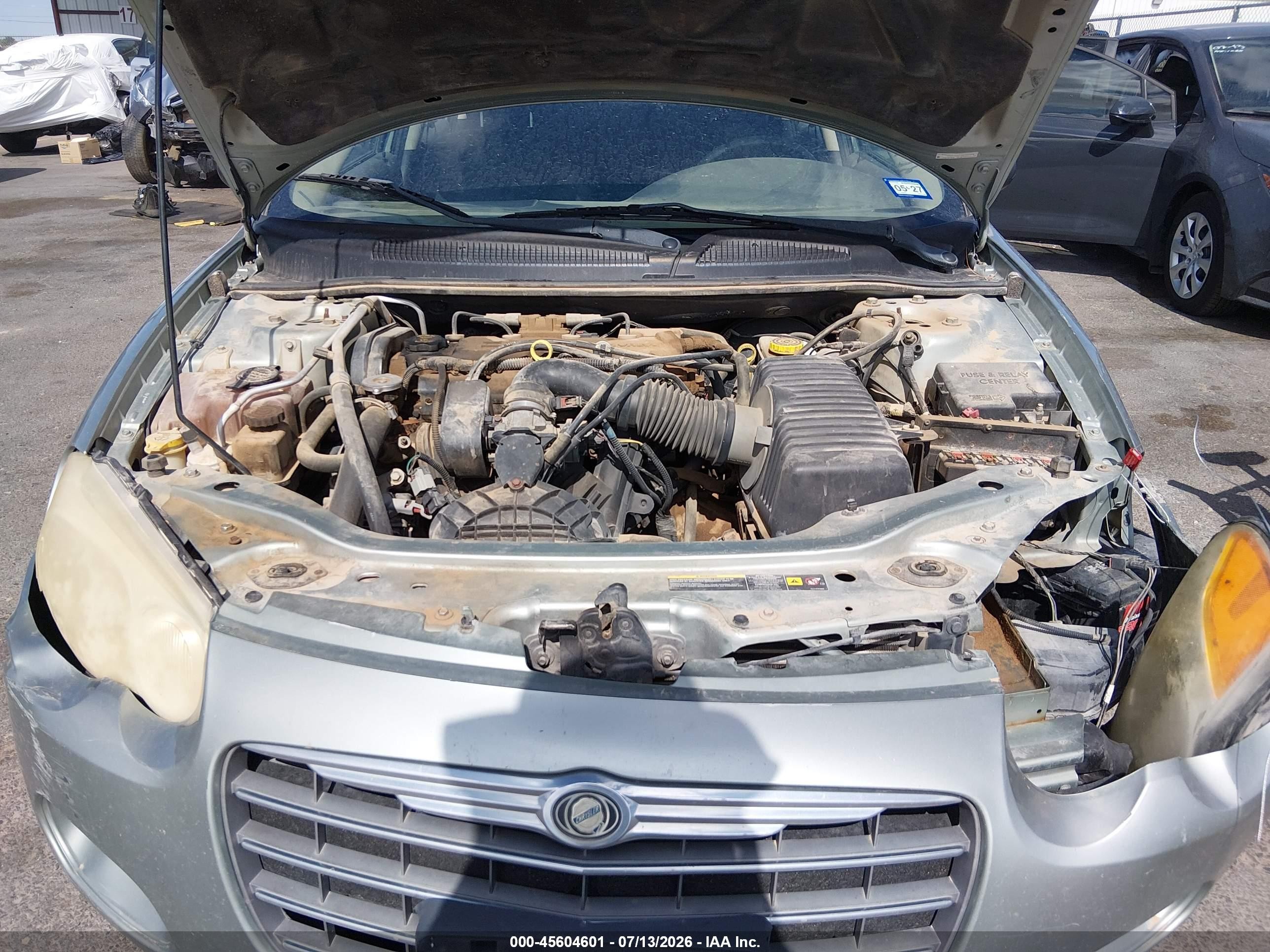 2005 Chrysler Sebring   Бирюзовый vin: 1C3EL46J45N571669