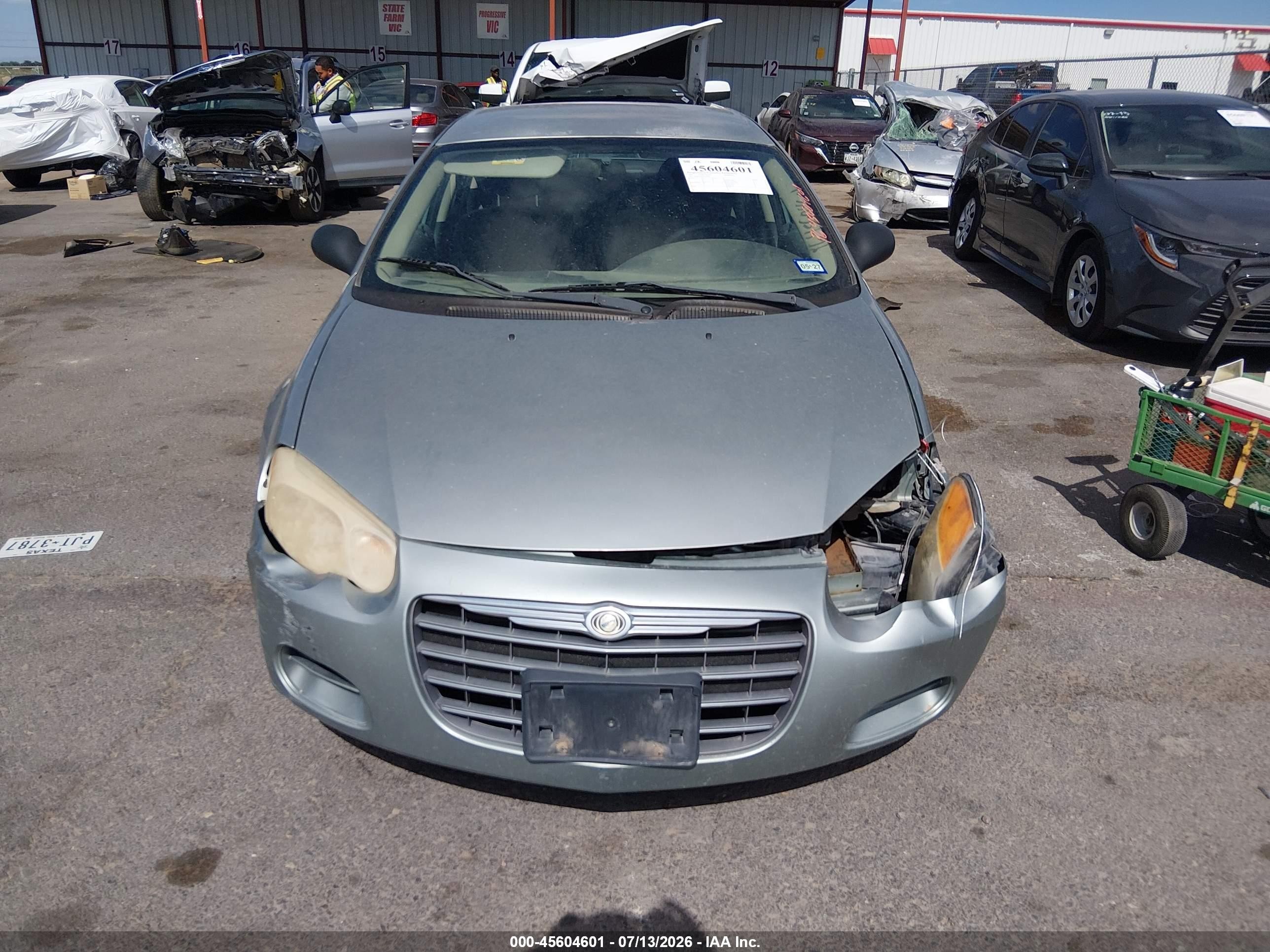 2005 Chrysler Sebring   Бирюзовый vin: 1C3EL46J45N571669