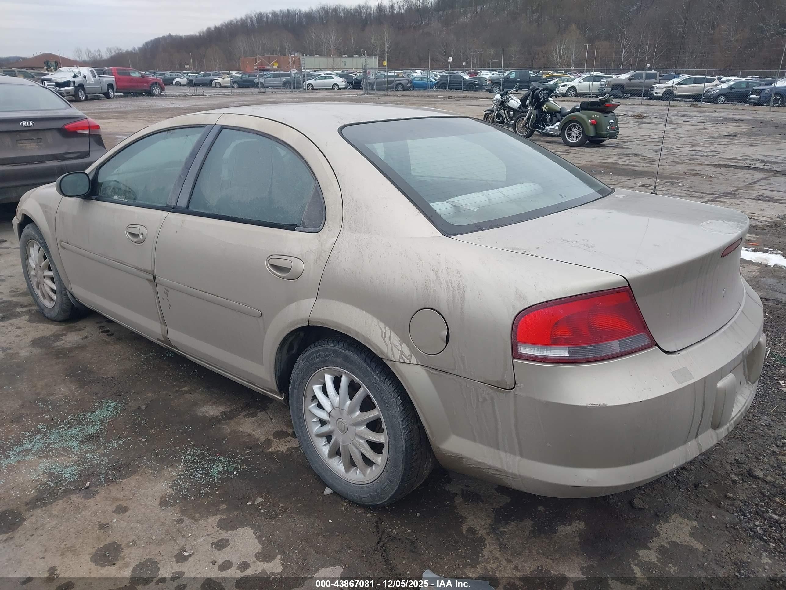 2002 Chrysler Sebring Lx/lx Plus Gold vin: 1C3EL46R12N139333