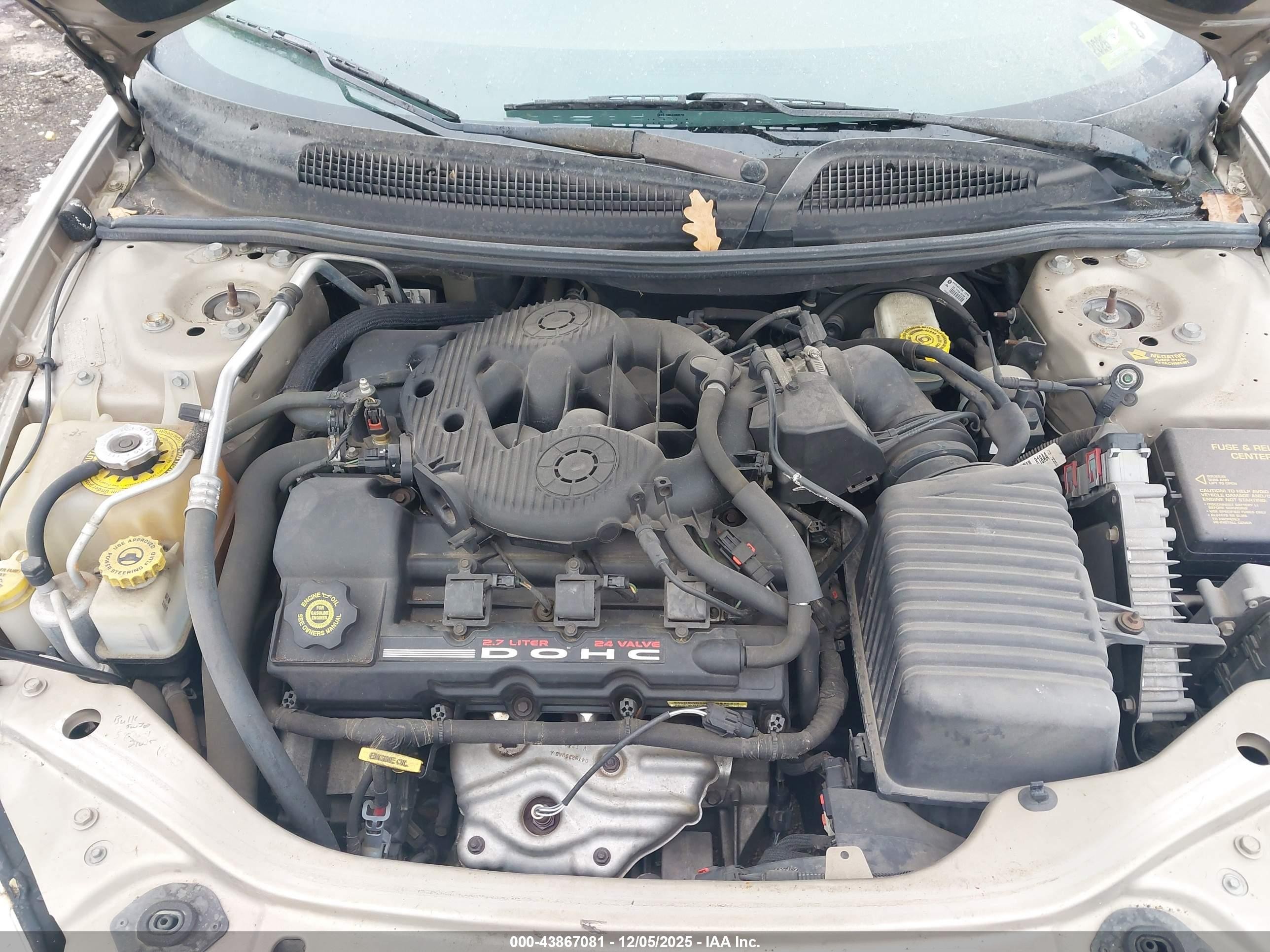 2002 Chrysler Sebring Lx/lx Plus Gold vin: 1C3EL46R12N139333