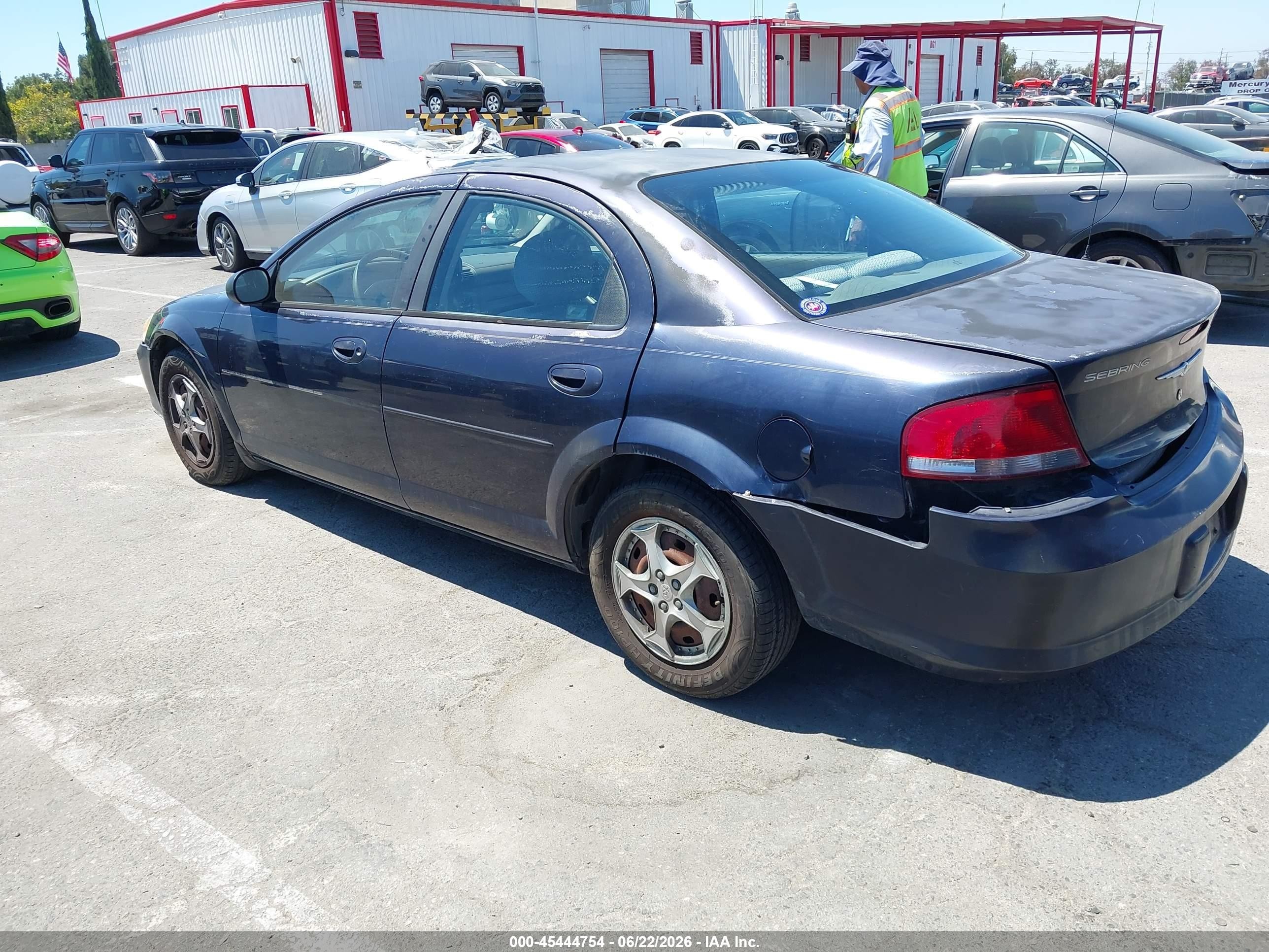 2004 Chrysler Sebring Lx Dark Blue vin: 1C3EL46R84N121589