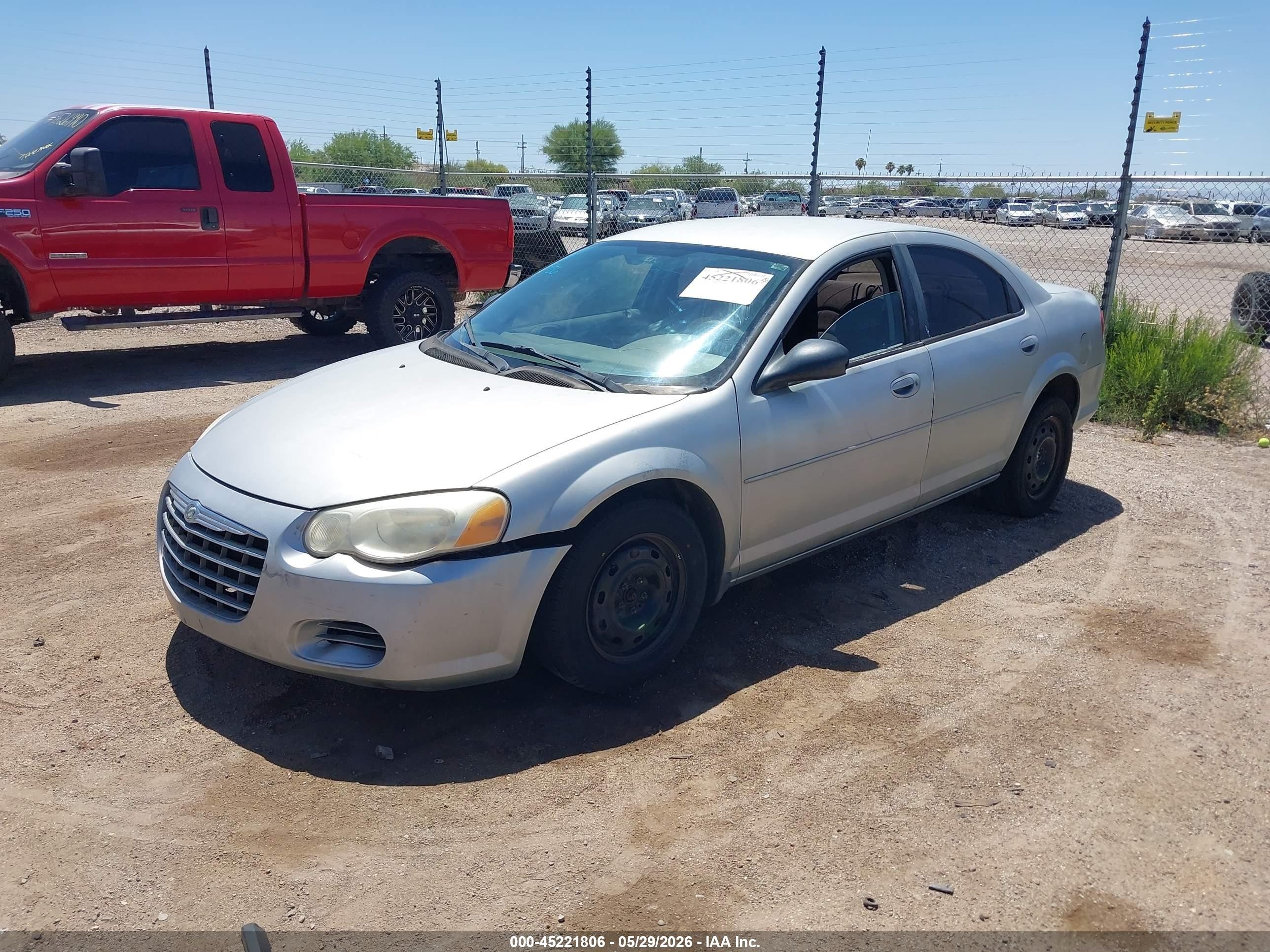 2004 Chrysler Sebring Lx Silver vin: 1C3EL46R84N375240