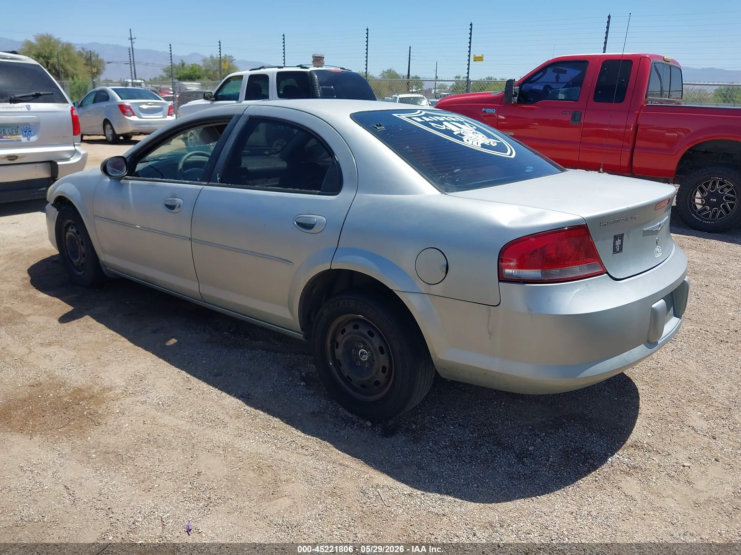 2004 Chrysler Sebring Lx Silver vin: 1C3EL46R84N375240