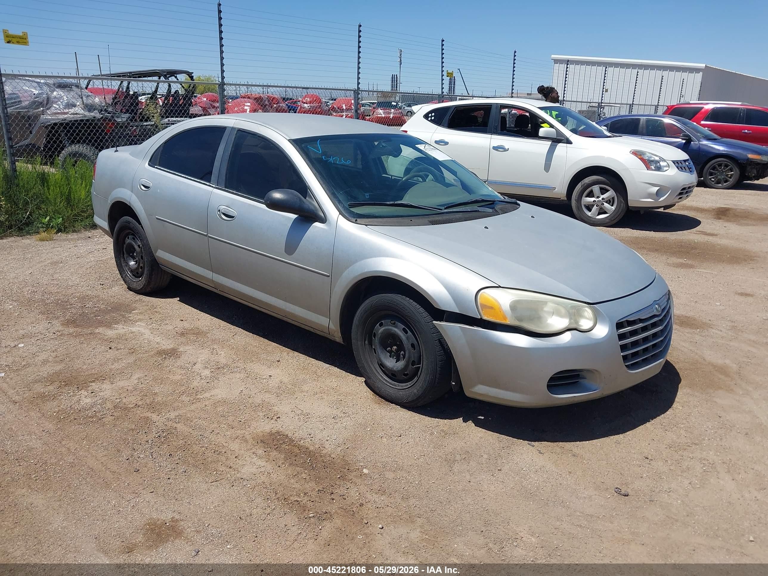 2004 Chrysler Sebring Lx Silver vin: 1C3EL46R84N375240
