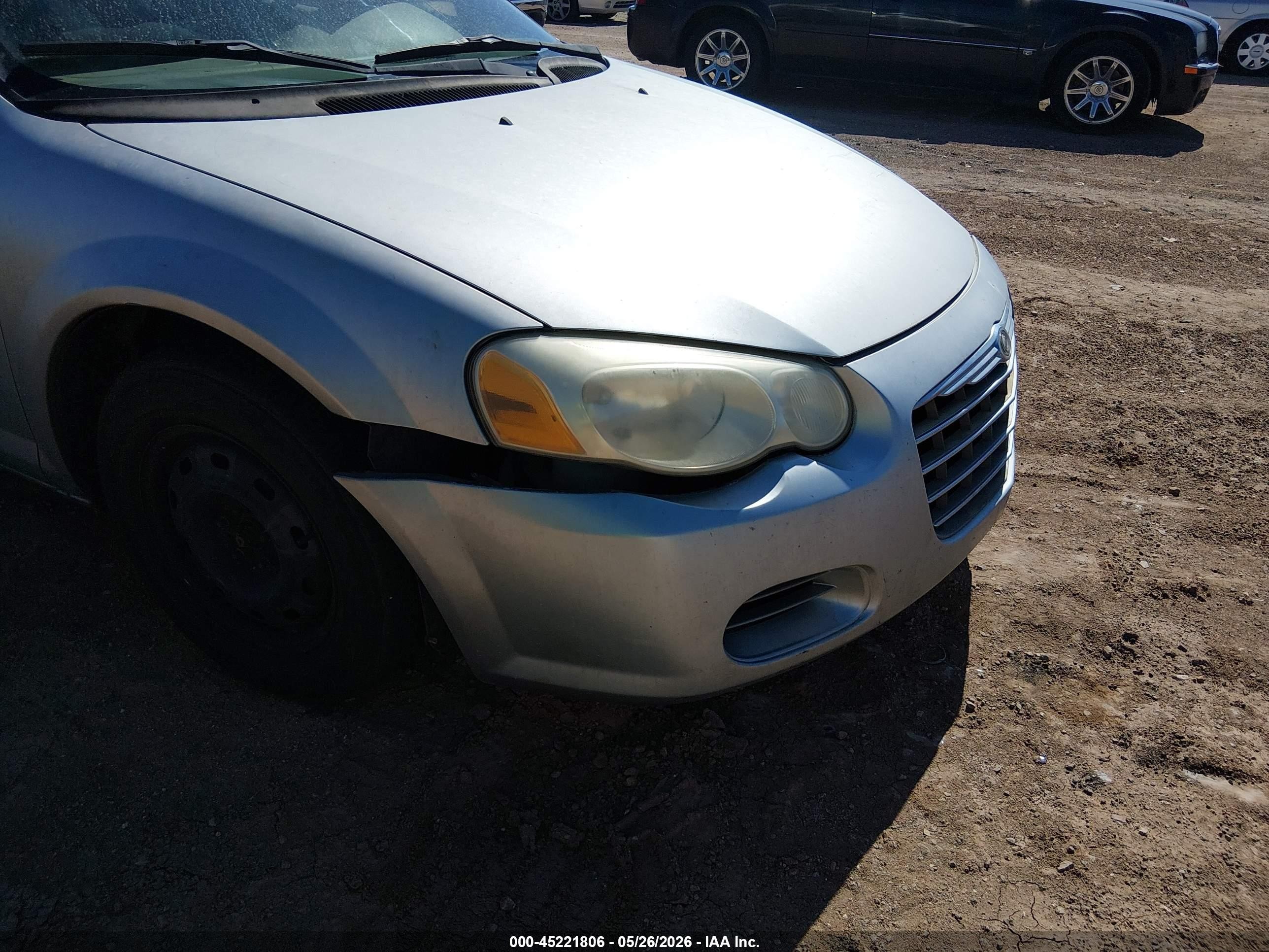 2004 Chrysler Sebring Lx Silver vin: 1C3EL46R84N375240