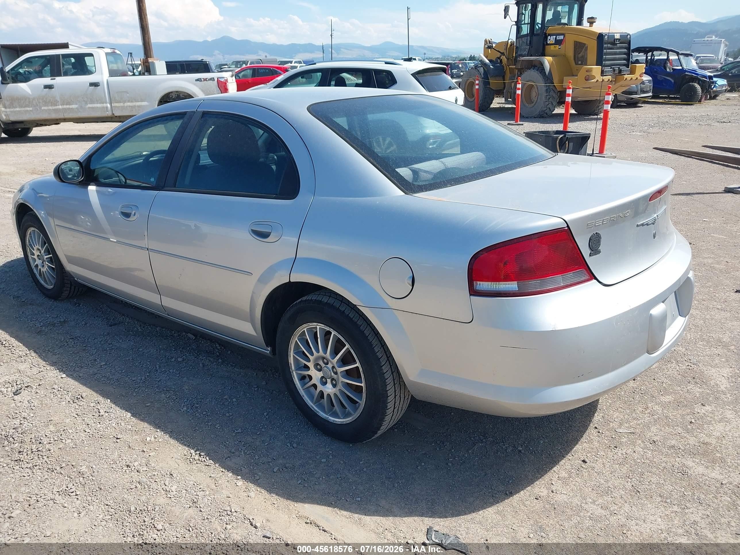 2004 Chrysler Sebring Lx Silver vin: 1C3EL46T74N141070