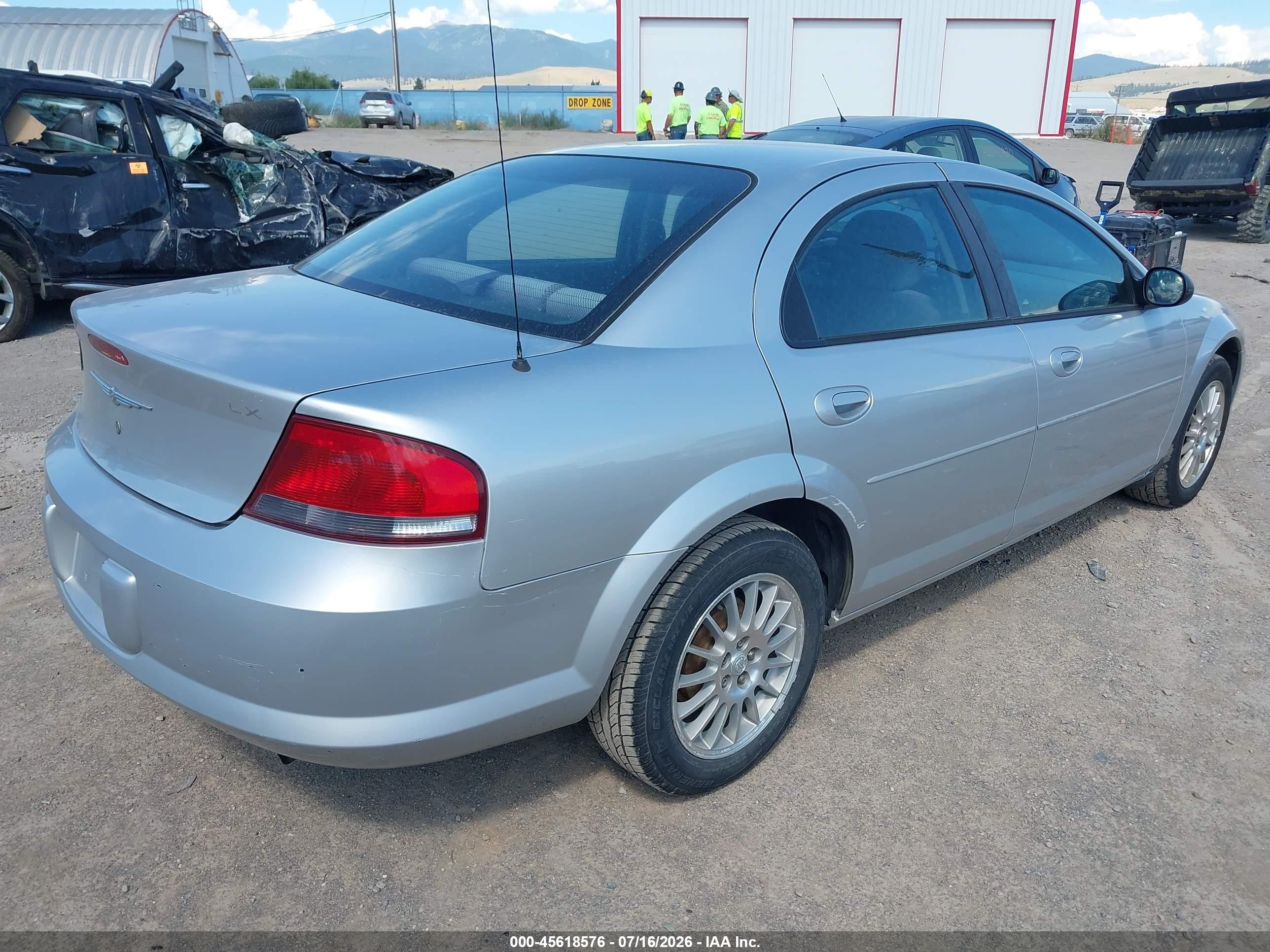 2004 Chrysler Sebring Lx Silver vin: 1C3EL46T74N141070