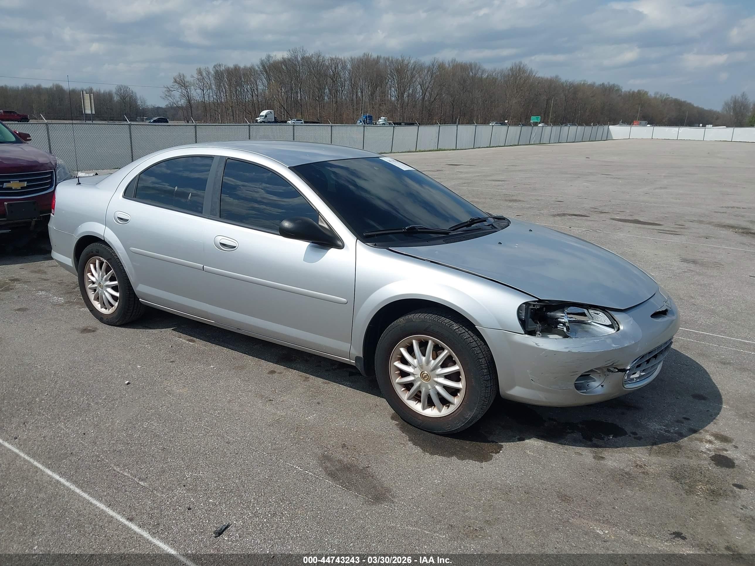 2002 Chrysler Sebring Lx/lx Plus Silver vin: 1C3EL46X22N225331