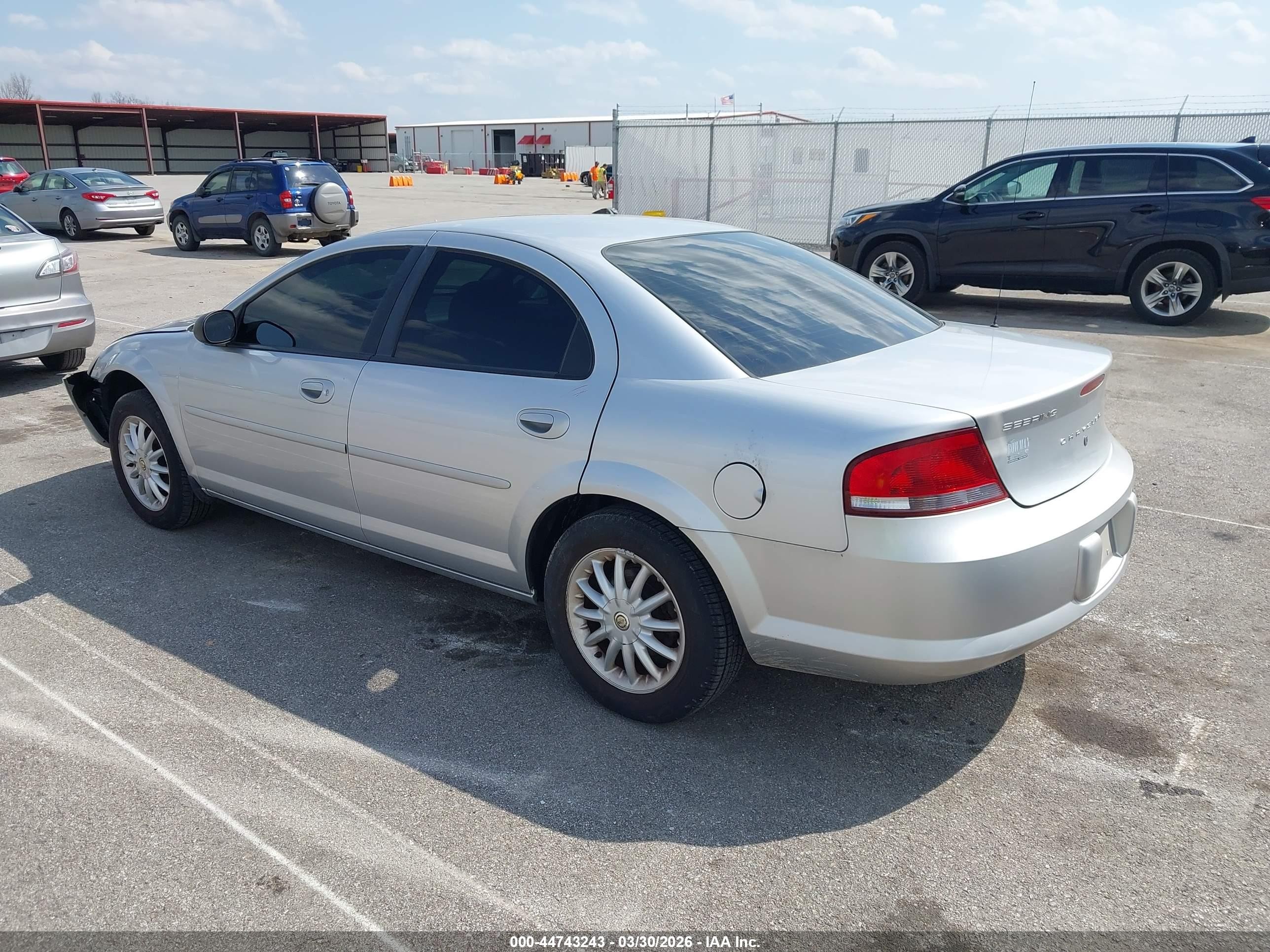 2002 Chrysler Sebring Lx/lx Plus Silver vin: 1C3EL46X22N225331