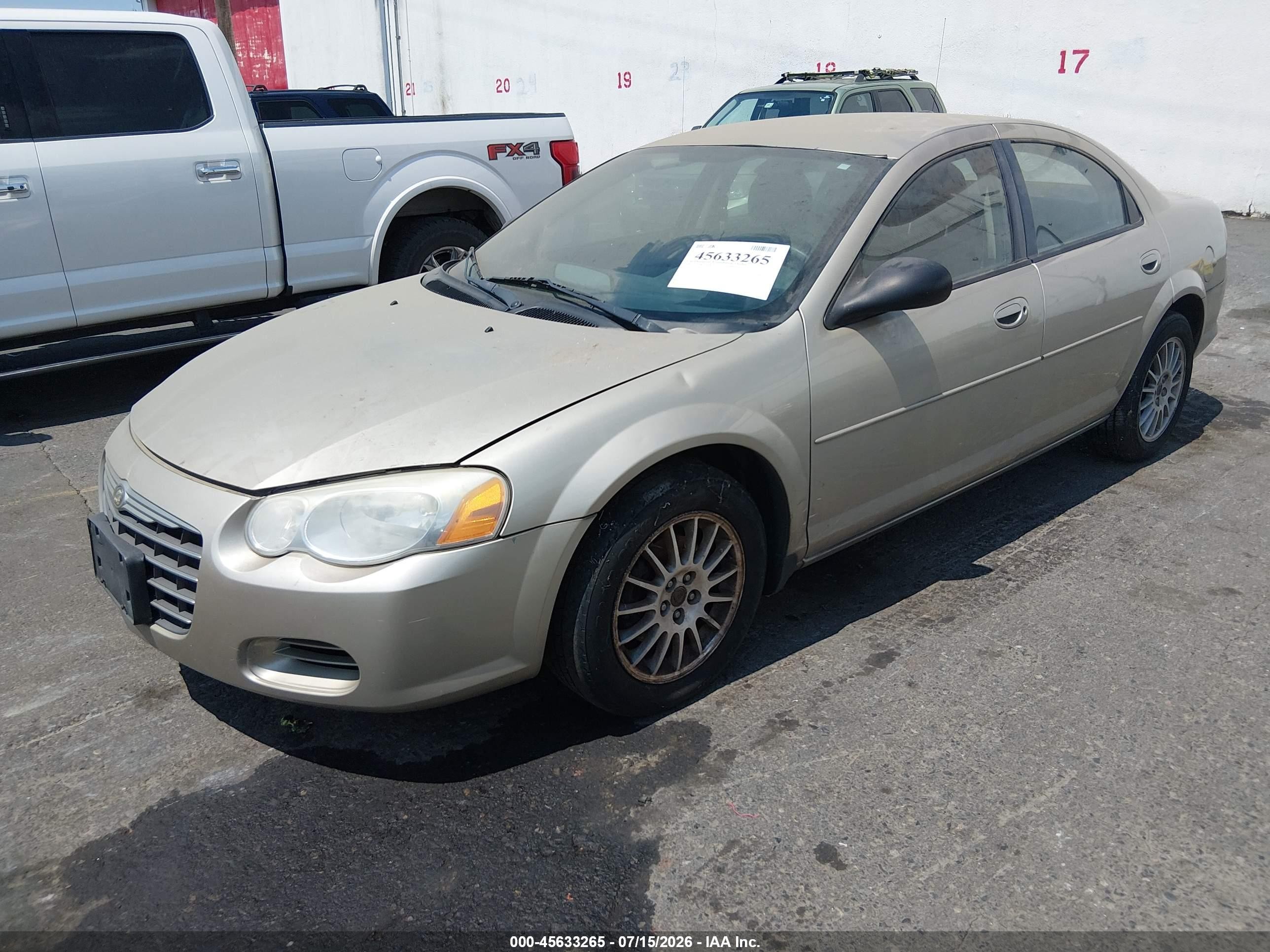 2006 Chrysler Sebring   Золотой vin: 1C3EL46X26N183863