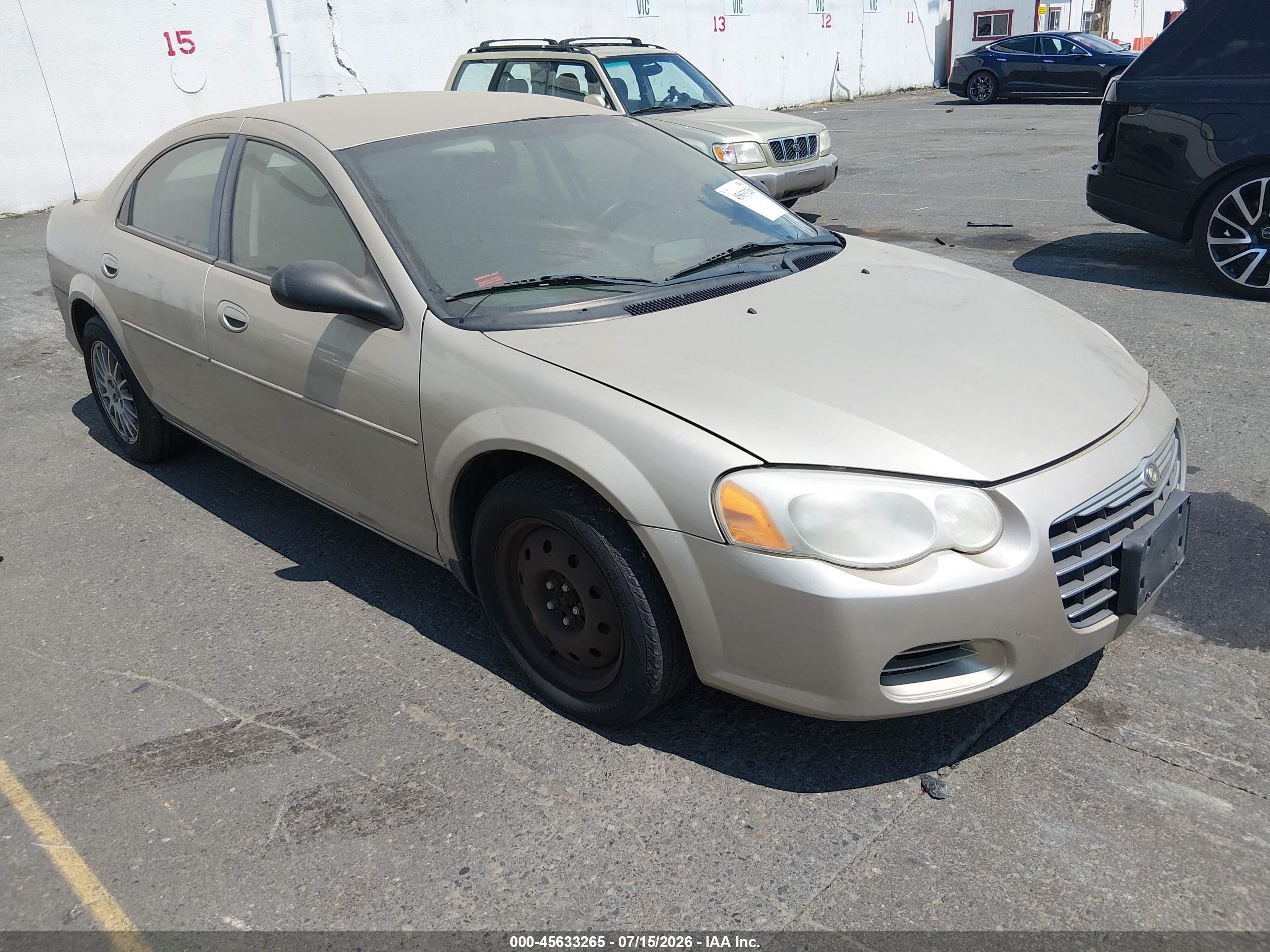 2006 Chrysler Sebring   Gold vin: 1C3EL46X26N183863