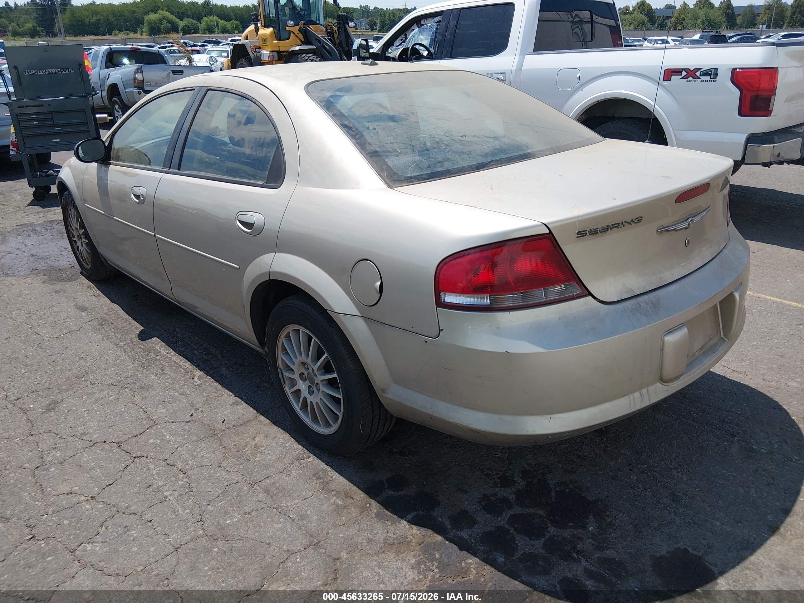 2006 Chrysler Sebring   Золотой vin: 1C3EL46X26N183863