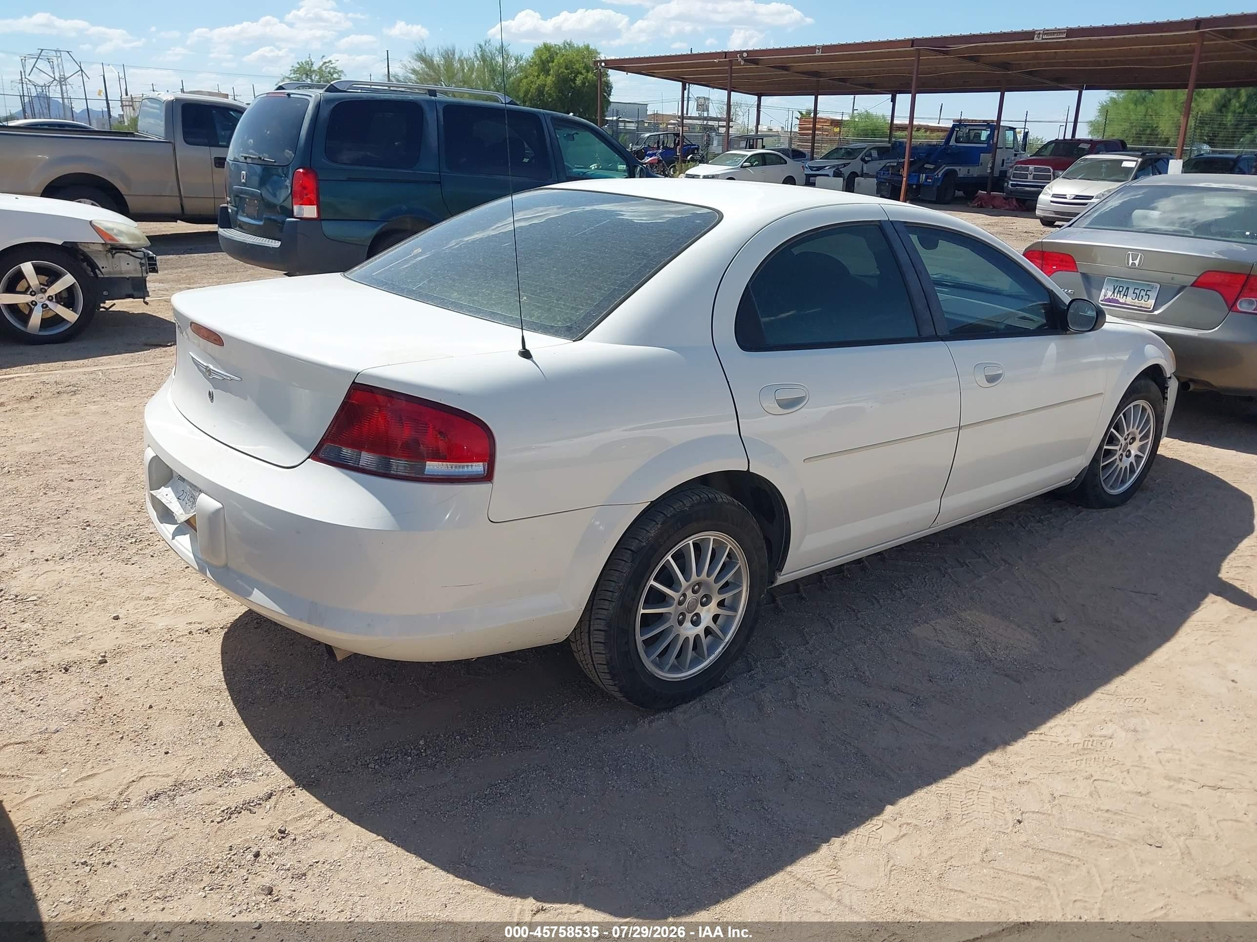 2006 Chrysler Sebring   Белый vin: 1C3EL46X26N252552