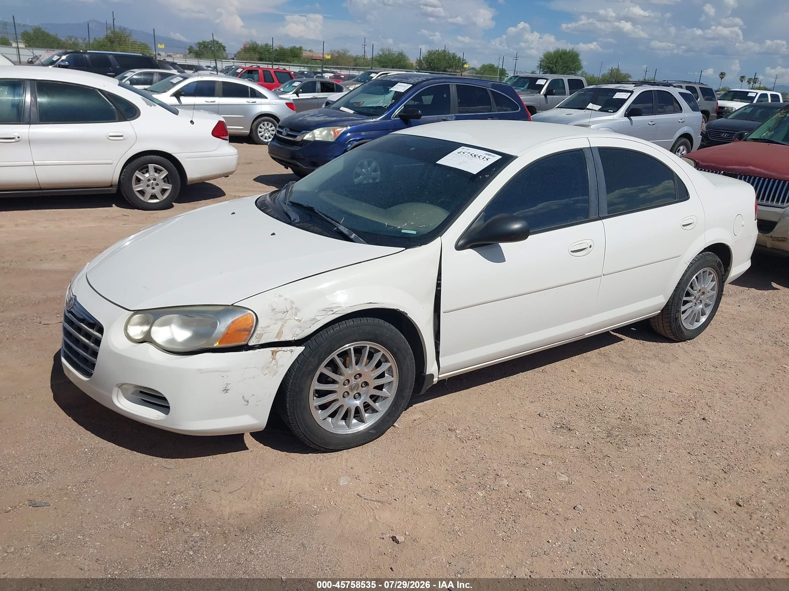 2006 Chrysler Sebring   Белый vin: 1C3EL46X26N252552