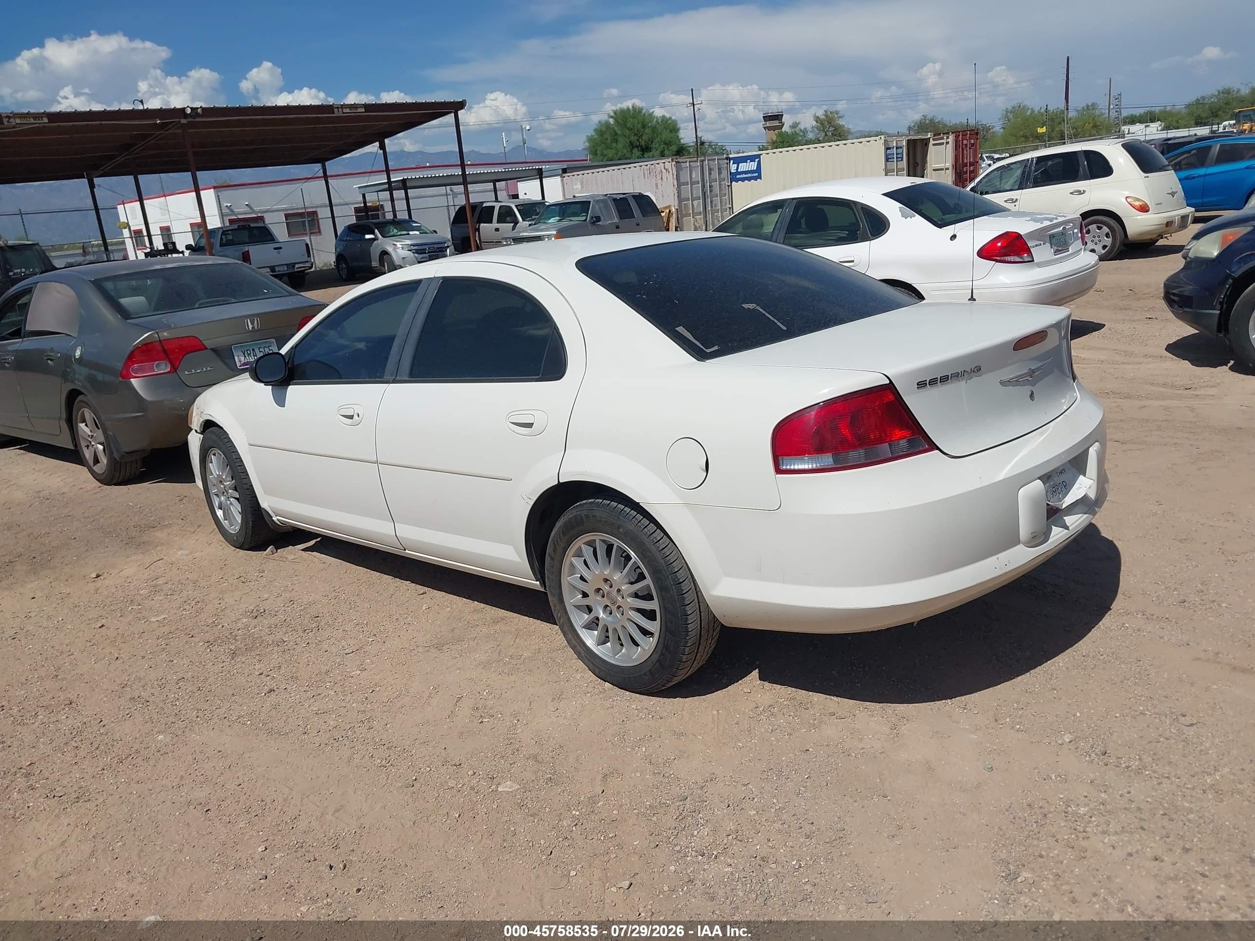 2006 Chrysler Sebring   Белый vin: 1C3EL46X26N252552