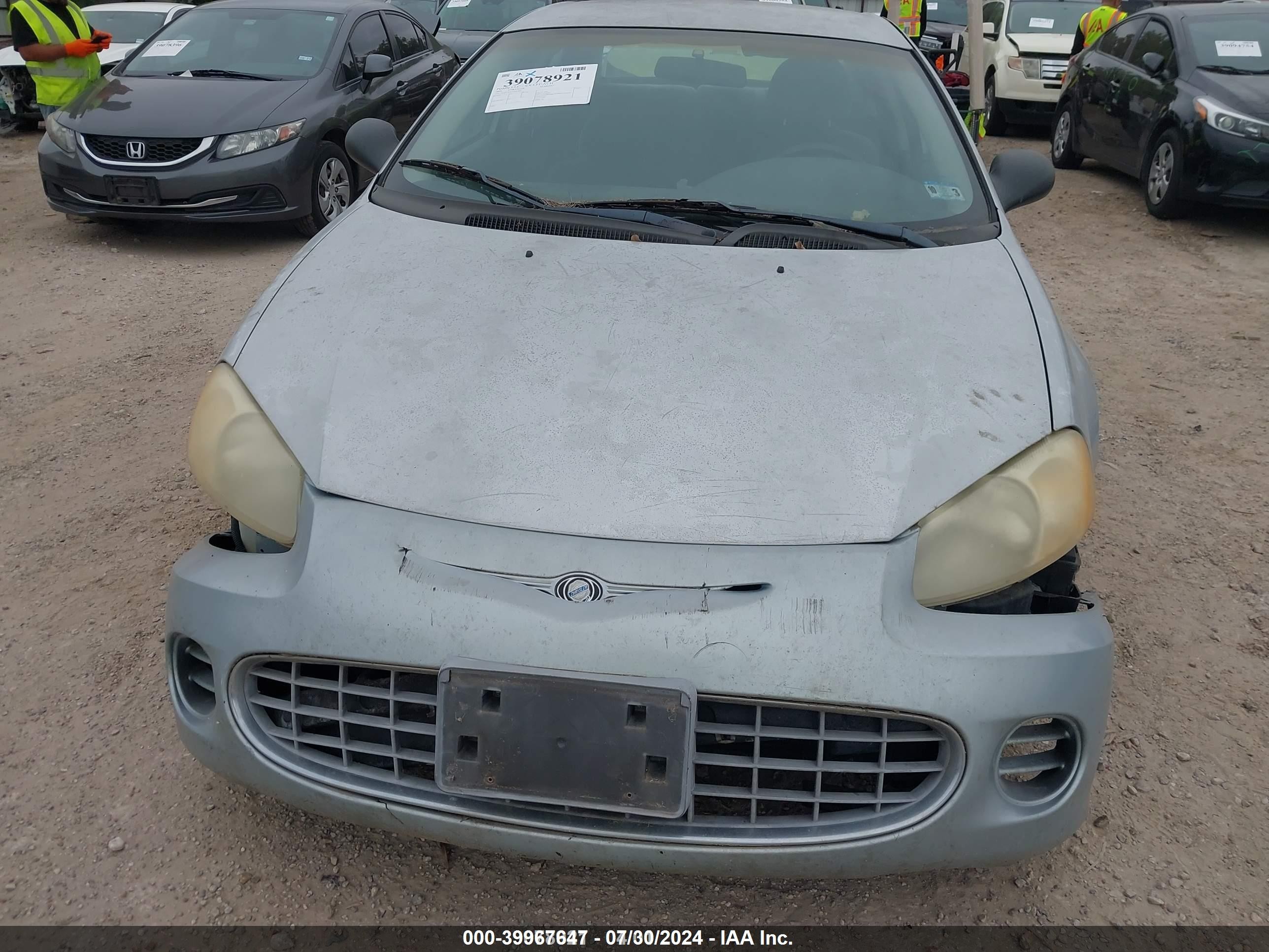 2001 Chrysler Sebring Lx Blue vin: 1C3EL46X51N632896