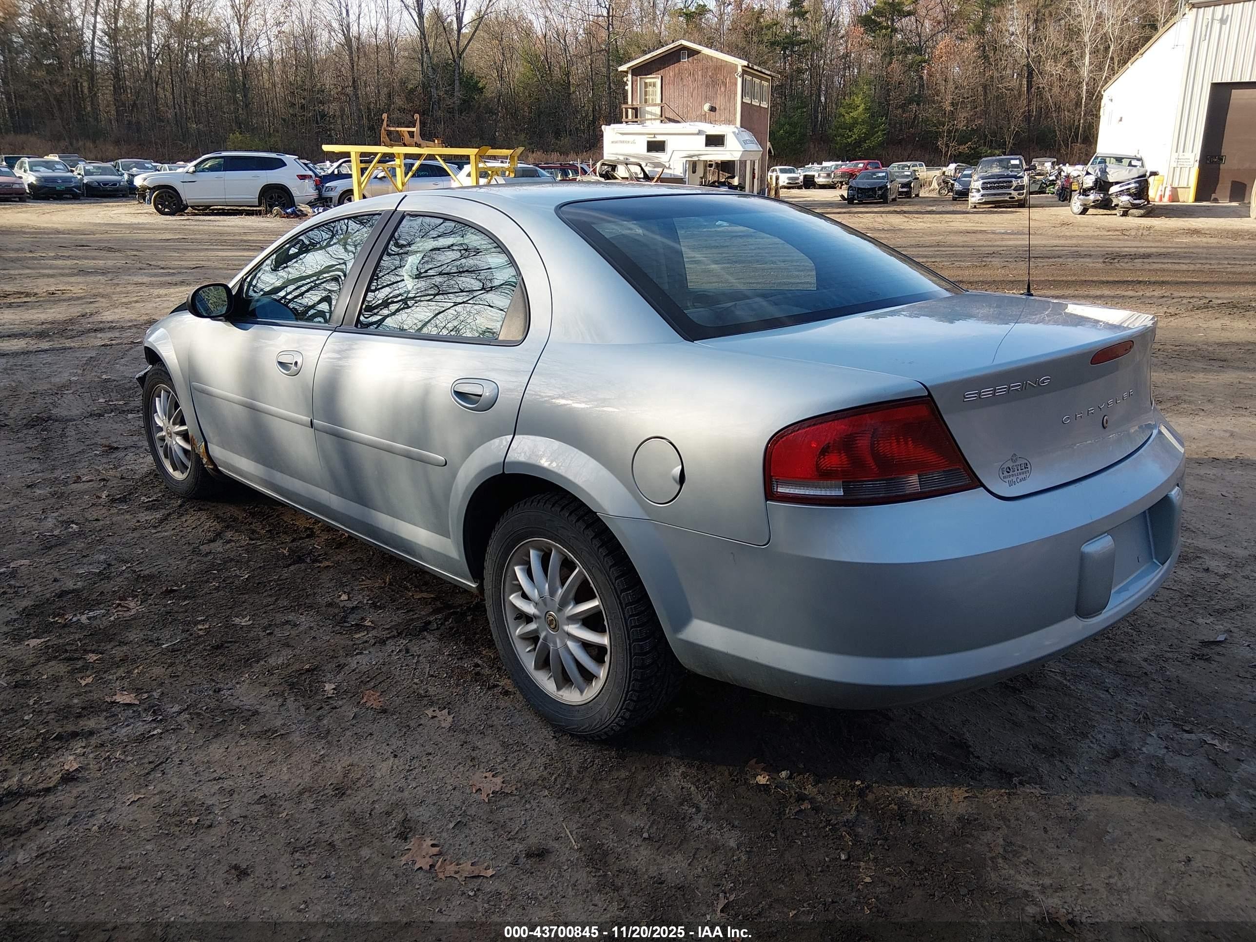 2002 Chrysler Sebring   Blue vin: 1C3EL46X52N352722