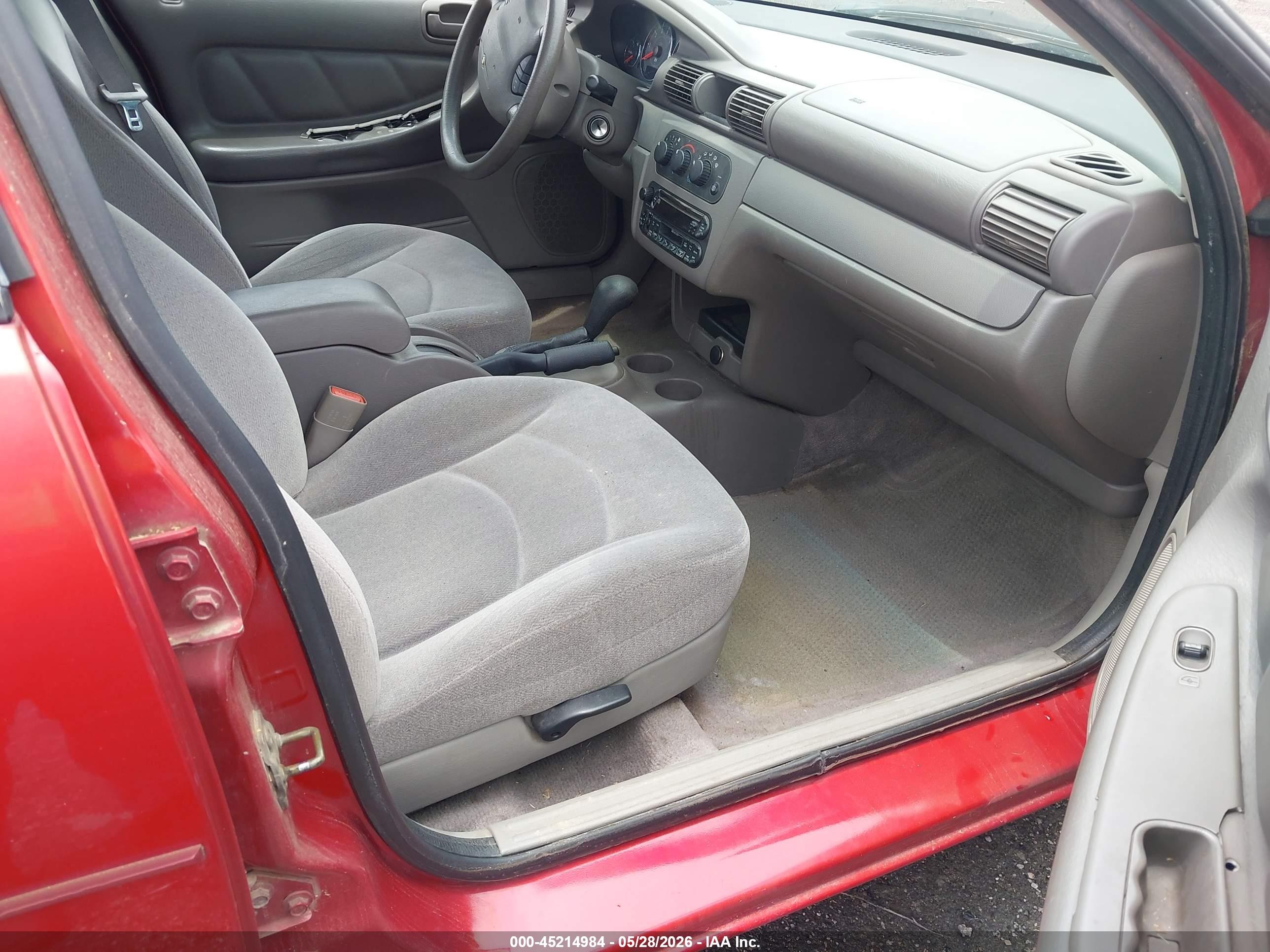 2003 Chrysler Sebring Lx Красный vin: 1C3EL46X53N535961
