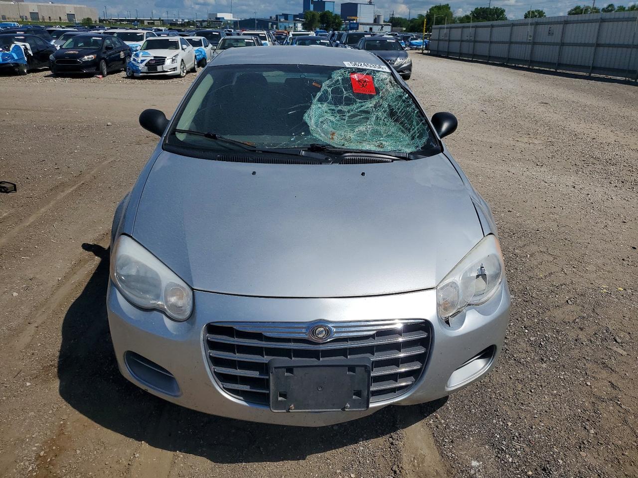 2005 Chrysler Sebring Серый vin: 1C3EL46X75N692474