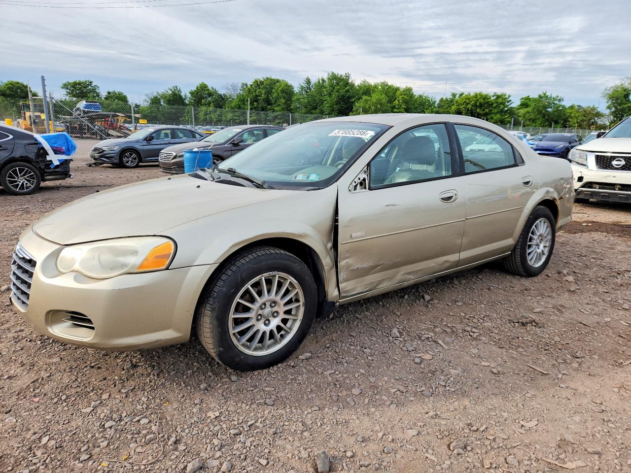 2005 Chrysler Sebring Beige vin: 1C3EL46X85N548786