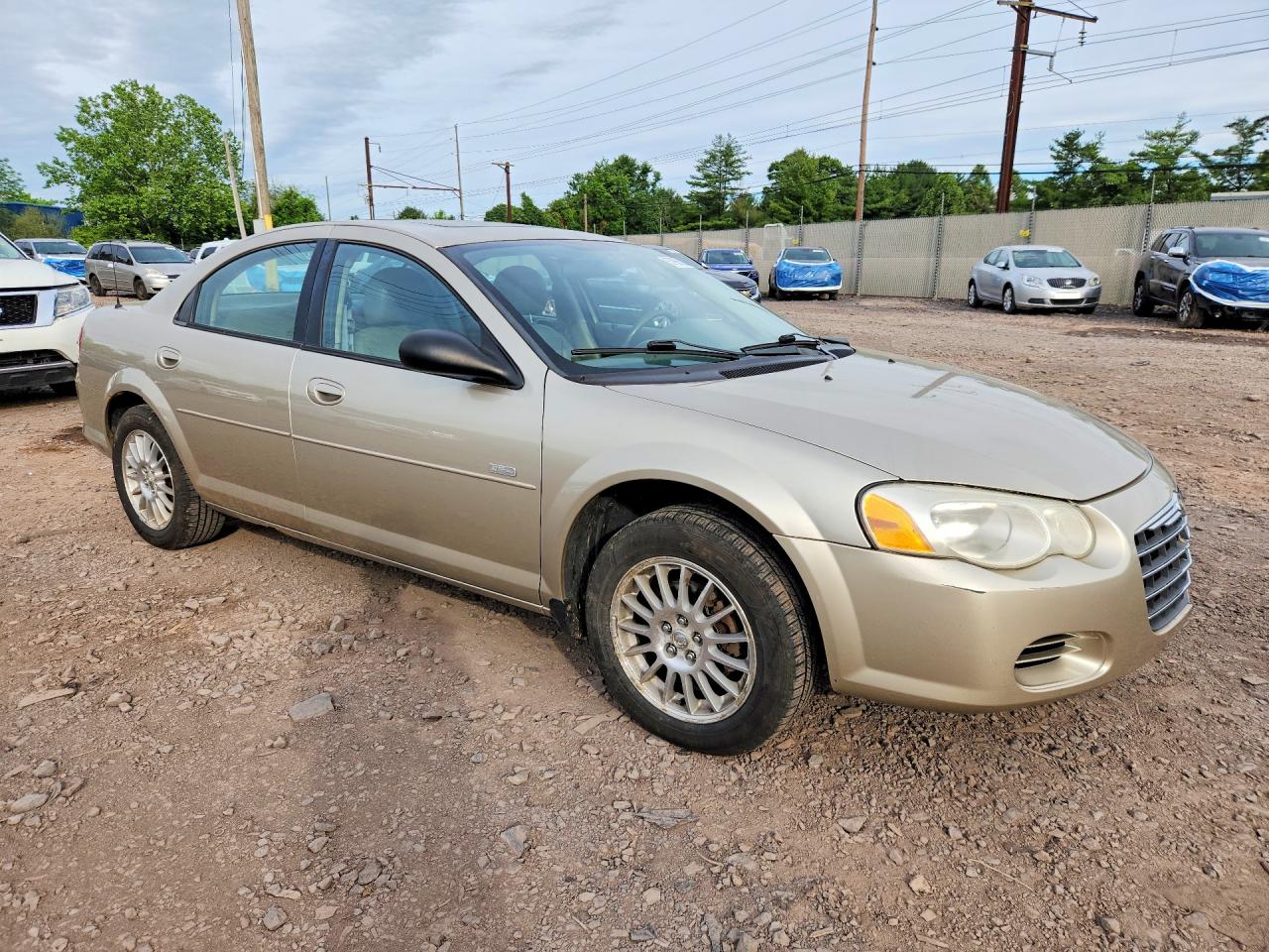 2005 Chrysler Sebring Beige vin: 1C3EL46X85N548786