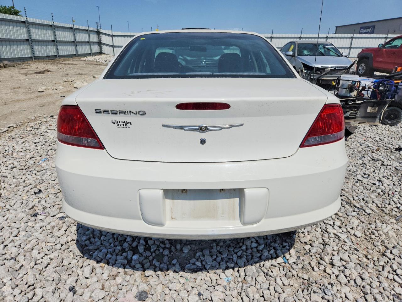 2005 Chrysler Sebring Белый vin: 1C3EL46X95N628436