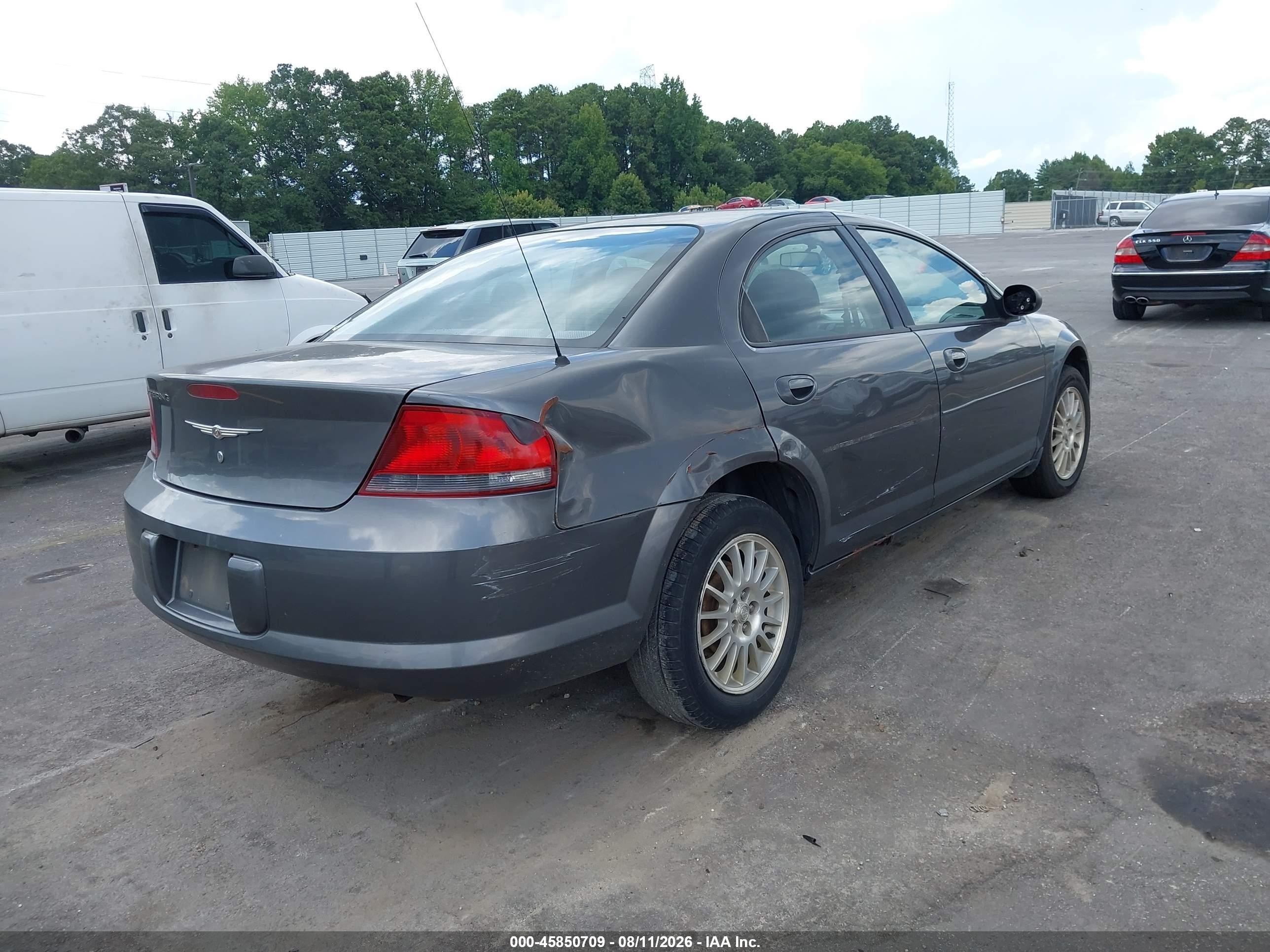 2005 Chrysler Sebring   Серый vin: 1C3EL46X95N665051