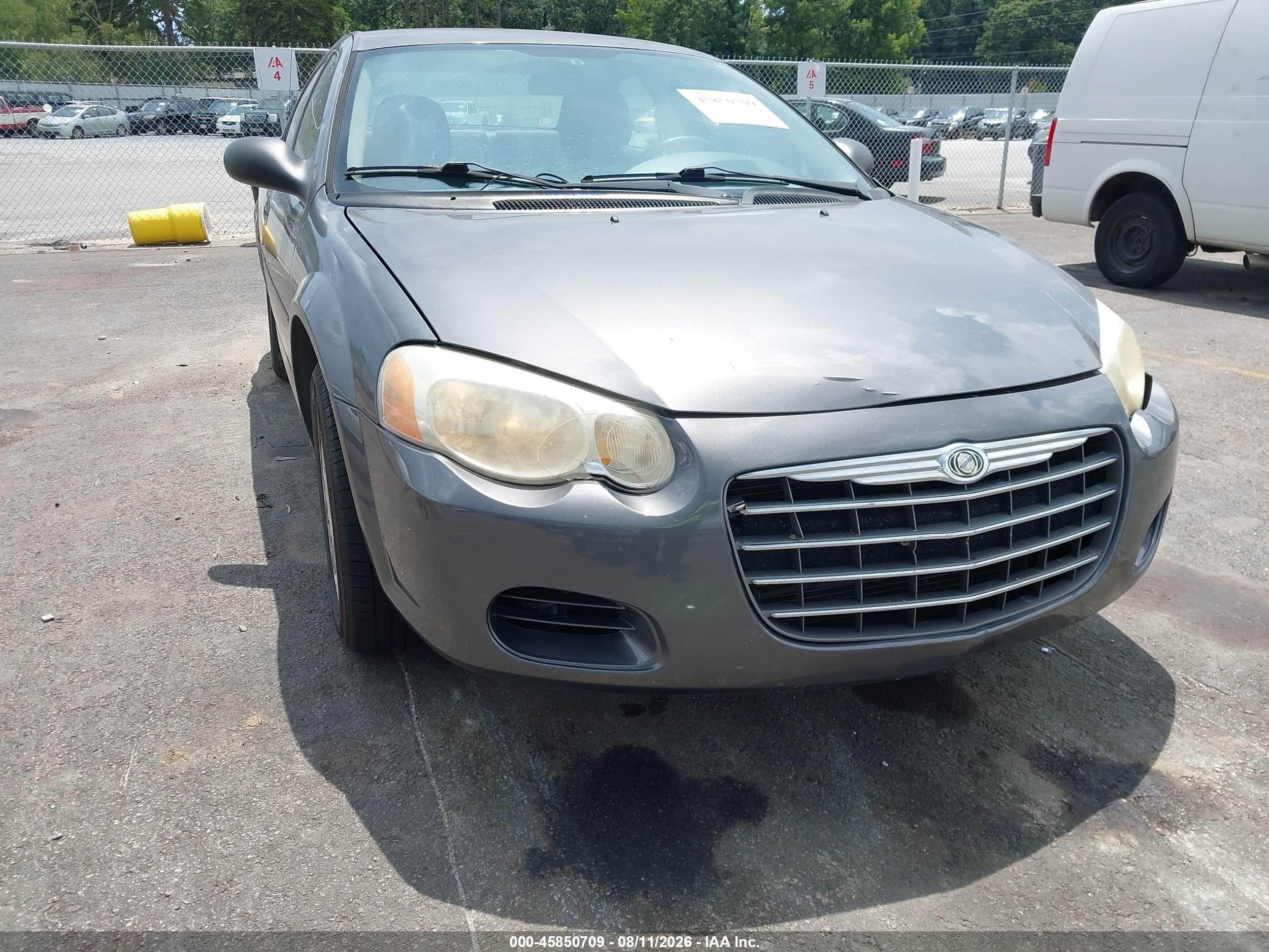 2005 Chrysler Sebring   Серый vin: 1C3EL46X95N665051