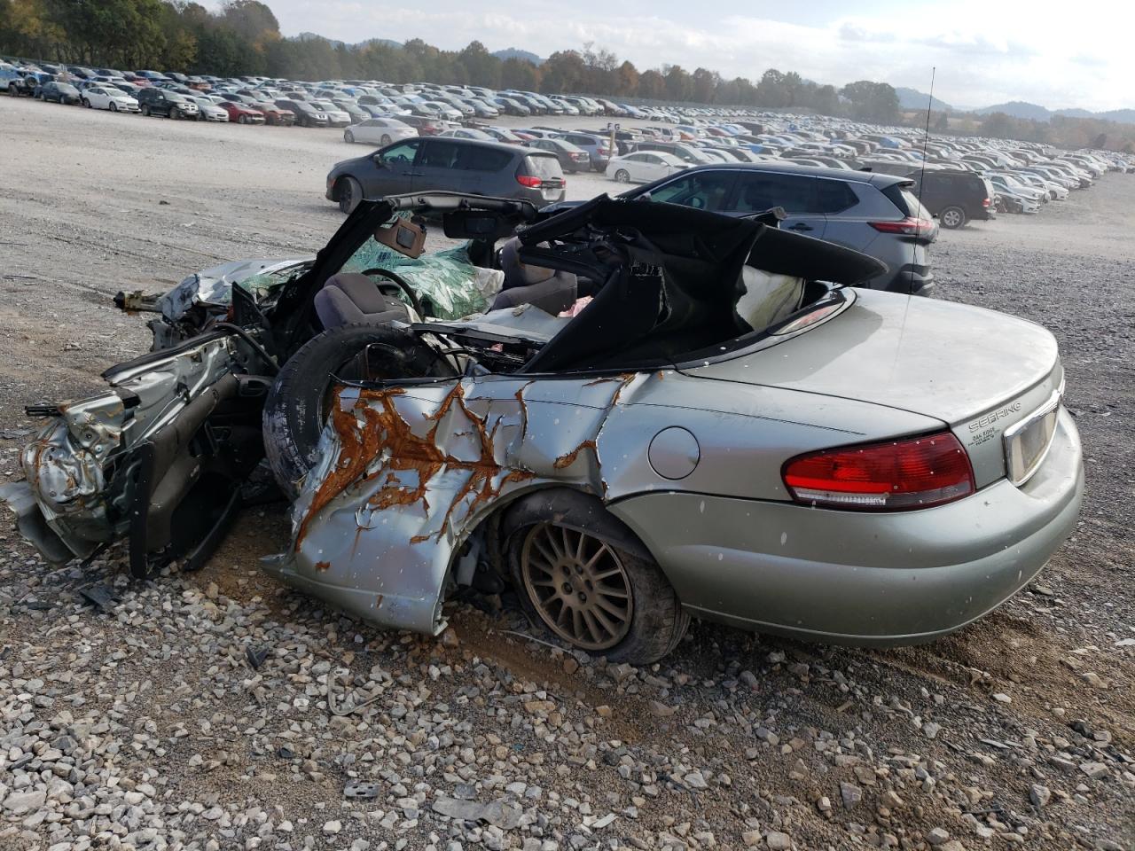 2004 Chrysler Sebring Lxi Silver vin: 1C3EL55R04N398406