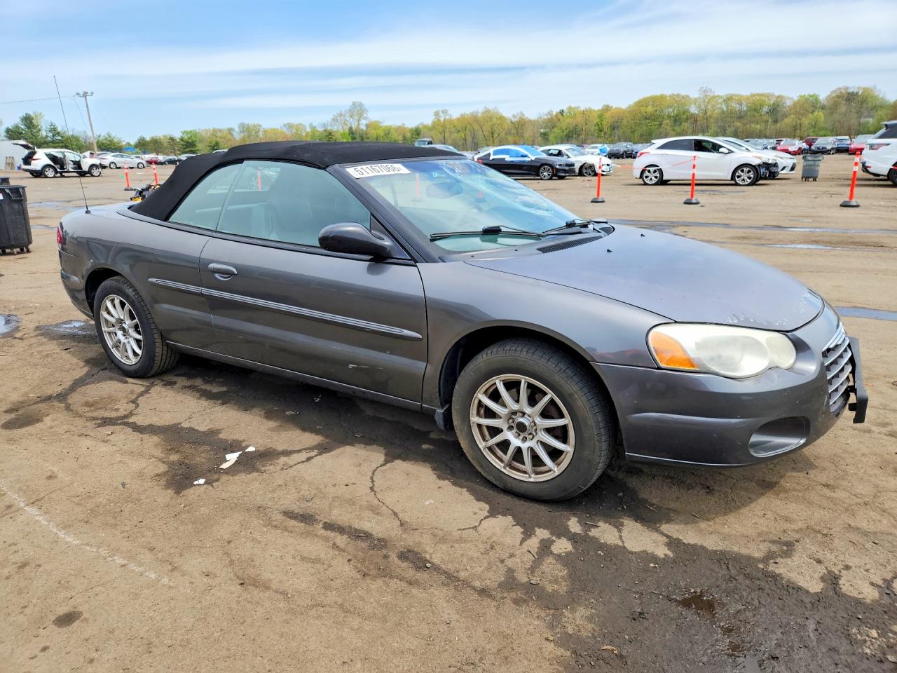 2004 Chrysler Sebring Lxi Gray vin: 1C3EL55R04N412787