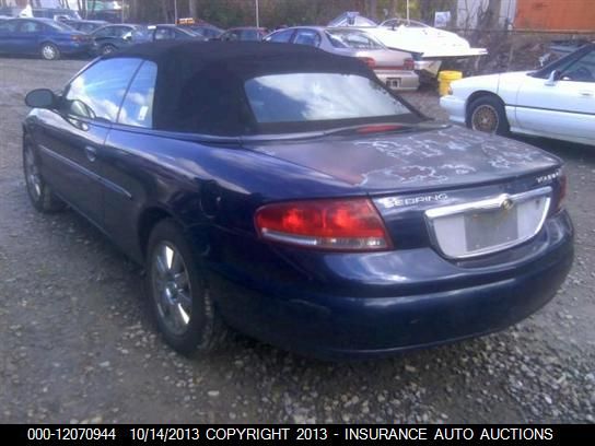 2005 Chrysler Sebring Touring Convertible vin: 1C3EL55R05N633744