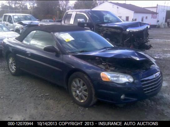 2005 Chrysler Sebring Touring Convertible vin: 1C3EL55R05N633744