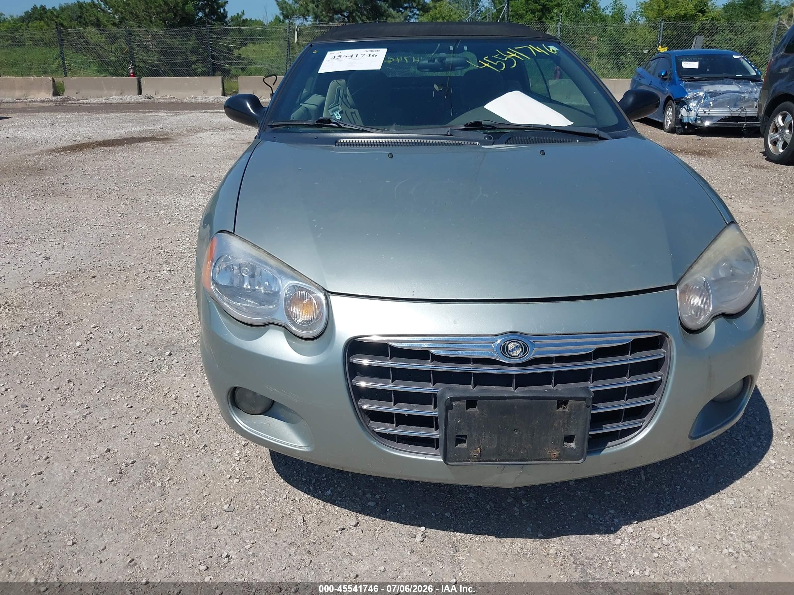 2005 Chrysler Sebring Touring Turquoise vin: 1C3EL55R05N677730