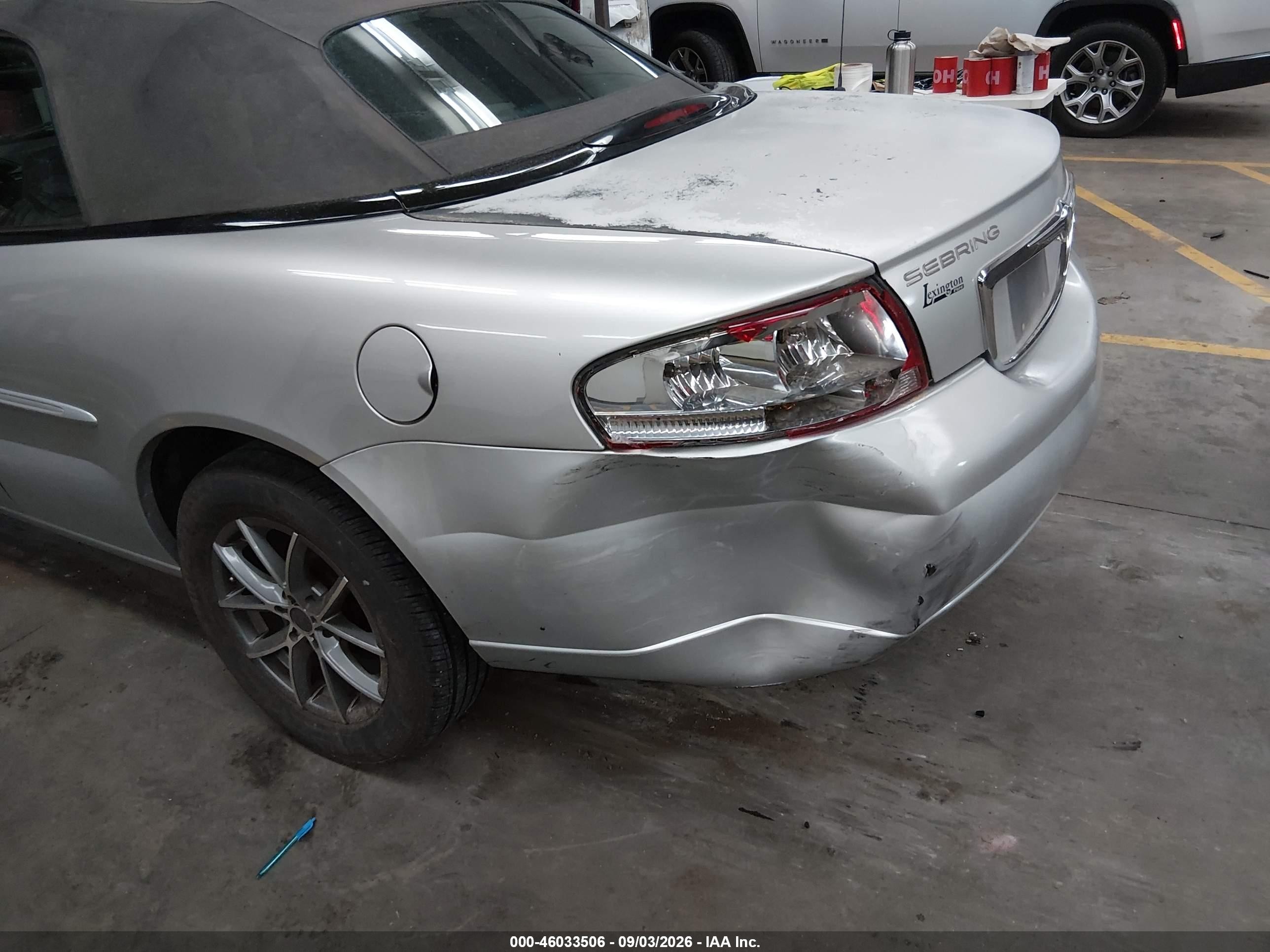 2004 Chrysler Sebring Lxi Silver vin: 1C3EL55R24N276887