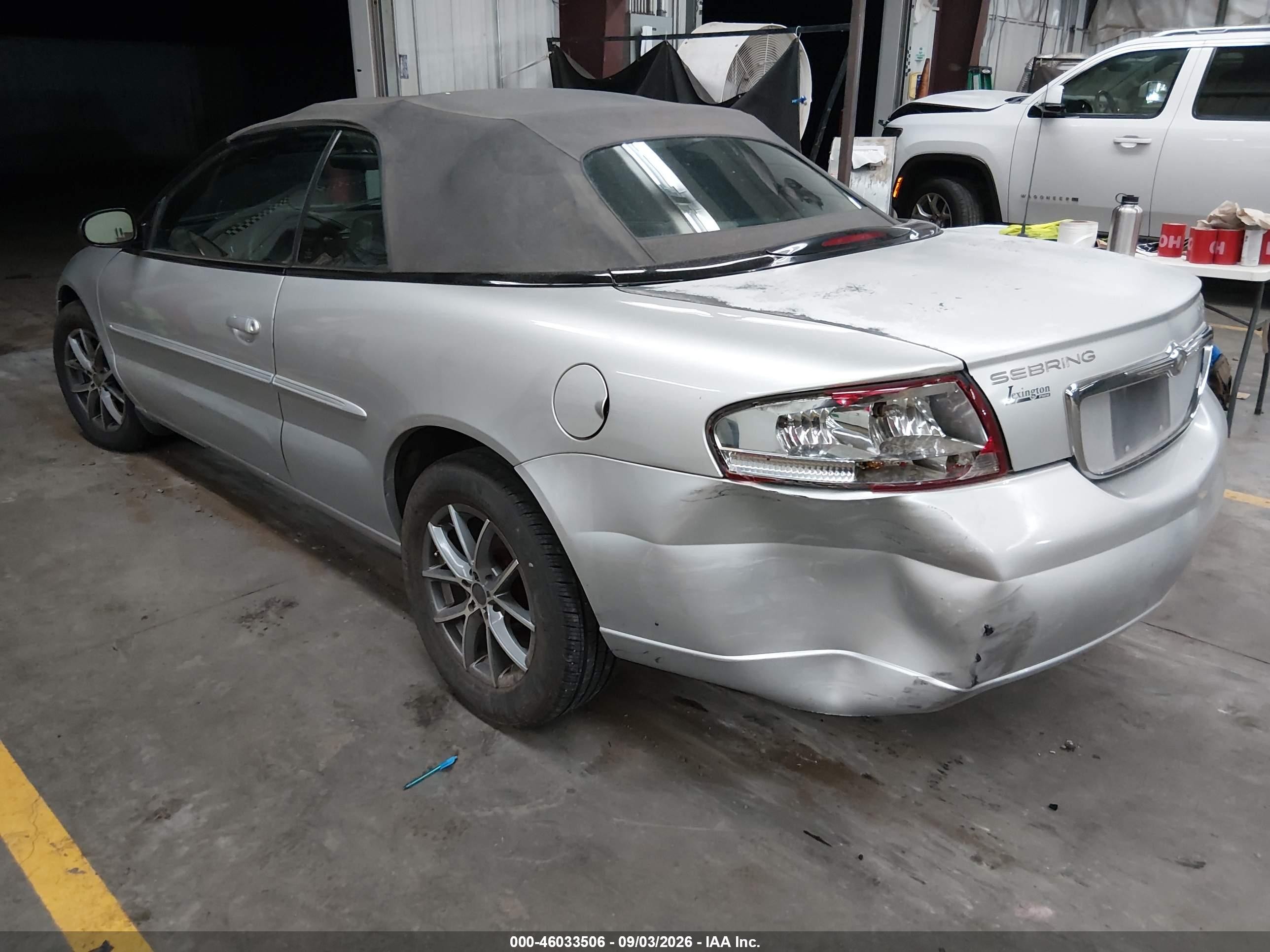 2004 Chrysler Sebring Lxi Silver vin: 1C3EL55R24N276887