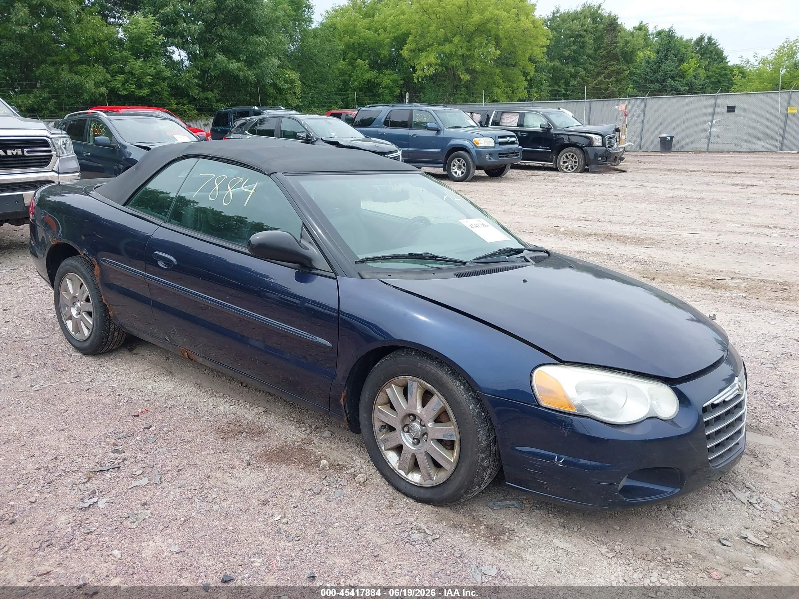 2004 Chrysler Sebring Lxi Blue vin: 1C3EL55R34N259080