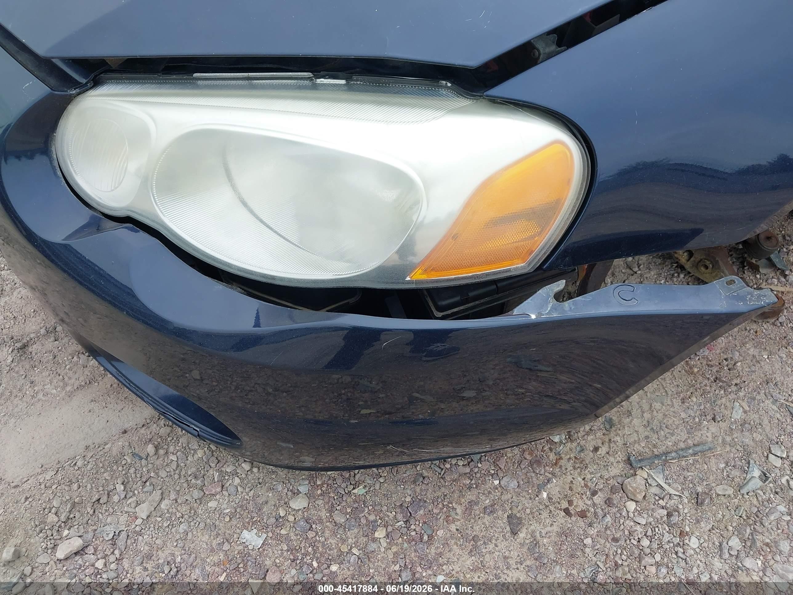 2004 Chrysler Sebring Lxi Blue vin: 1C3EL55R34N259080