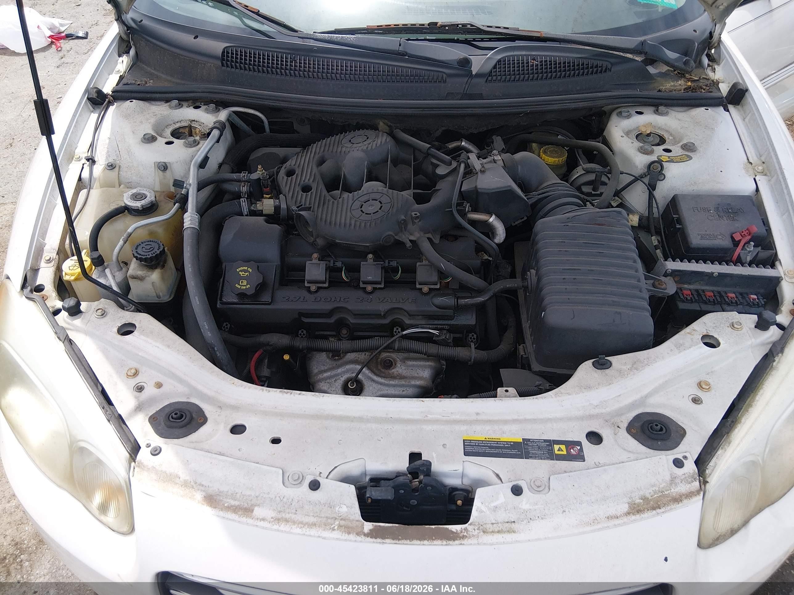 2005 Chrysler Sebring Touring White vin: 1C3EL55R35N503294